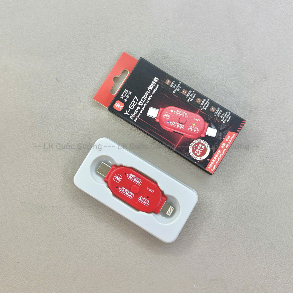 Cáp DFU YCS Y-627/ 2 đầu TypeC + Lightning