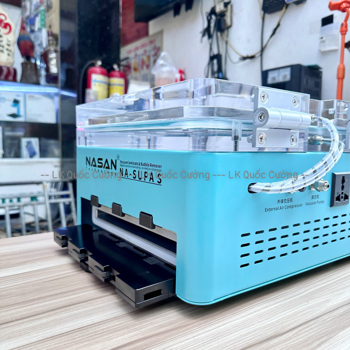 Máy ép bóng hơi + hấp 2in1 Nasan NA-Supa S/ 15in