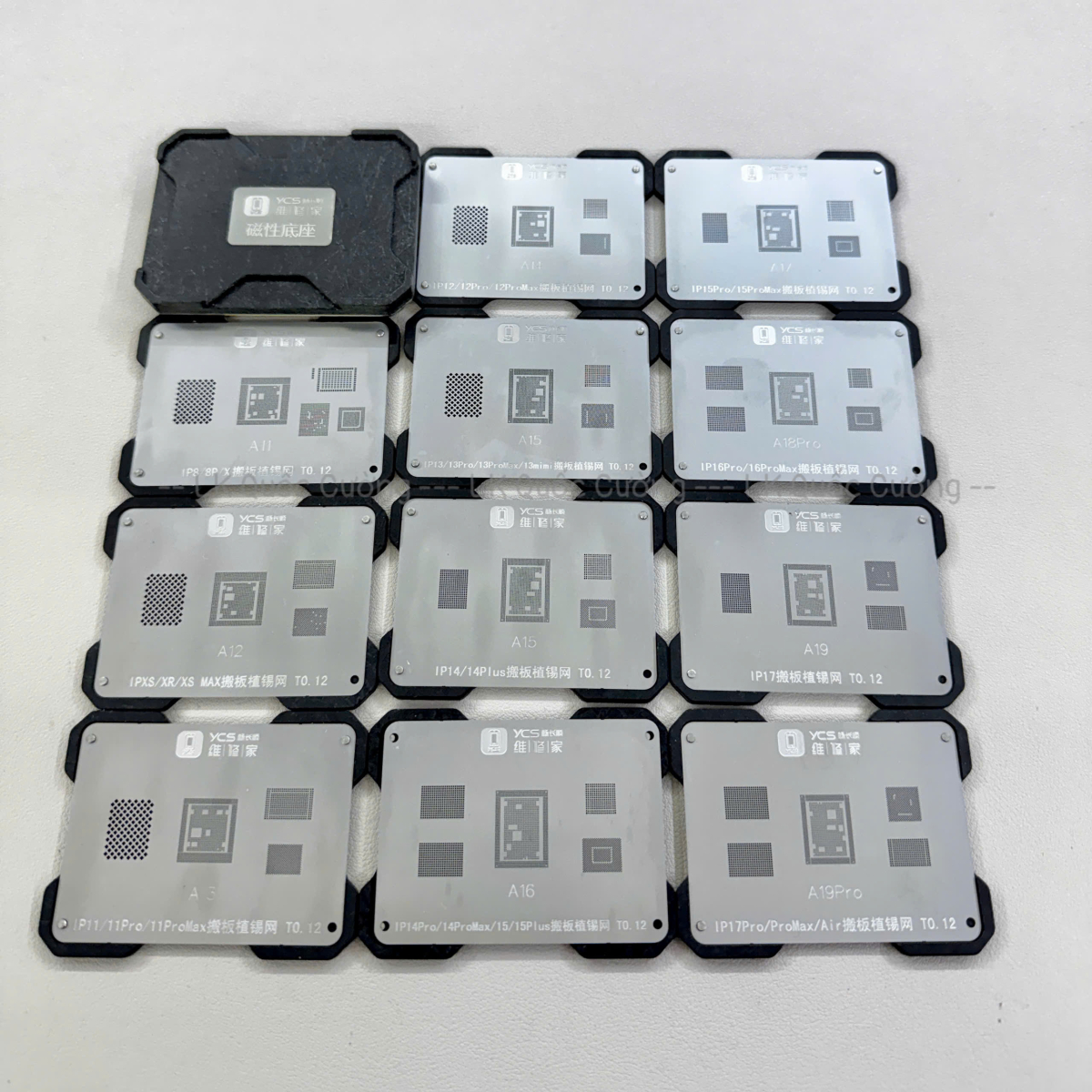 Bộ đế+vĩ đổ viền chân CPU A11-A19Pro YCS-T19