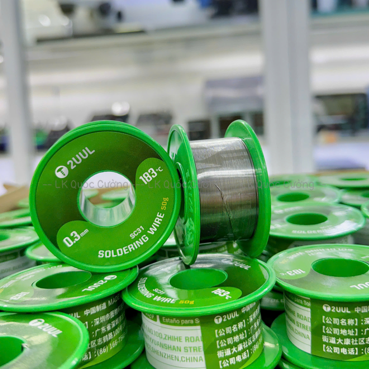 Chì cuộn 2UUL SC31/ 0.3mm x 100m/ 183 độ