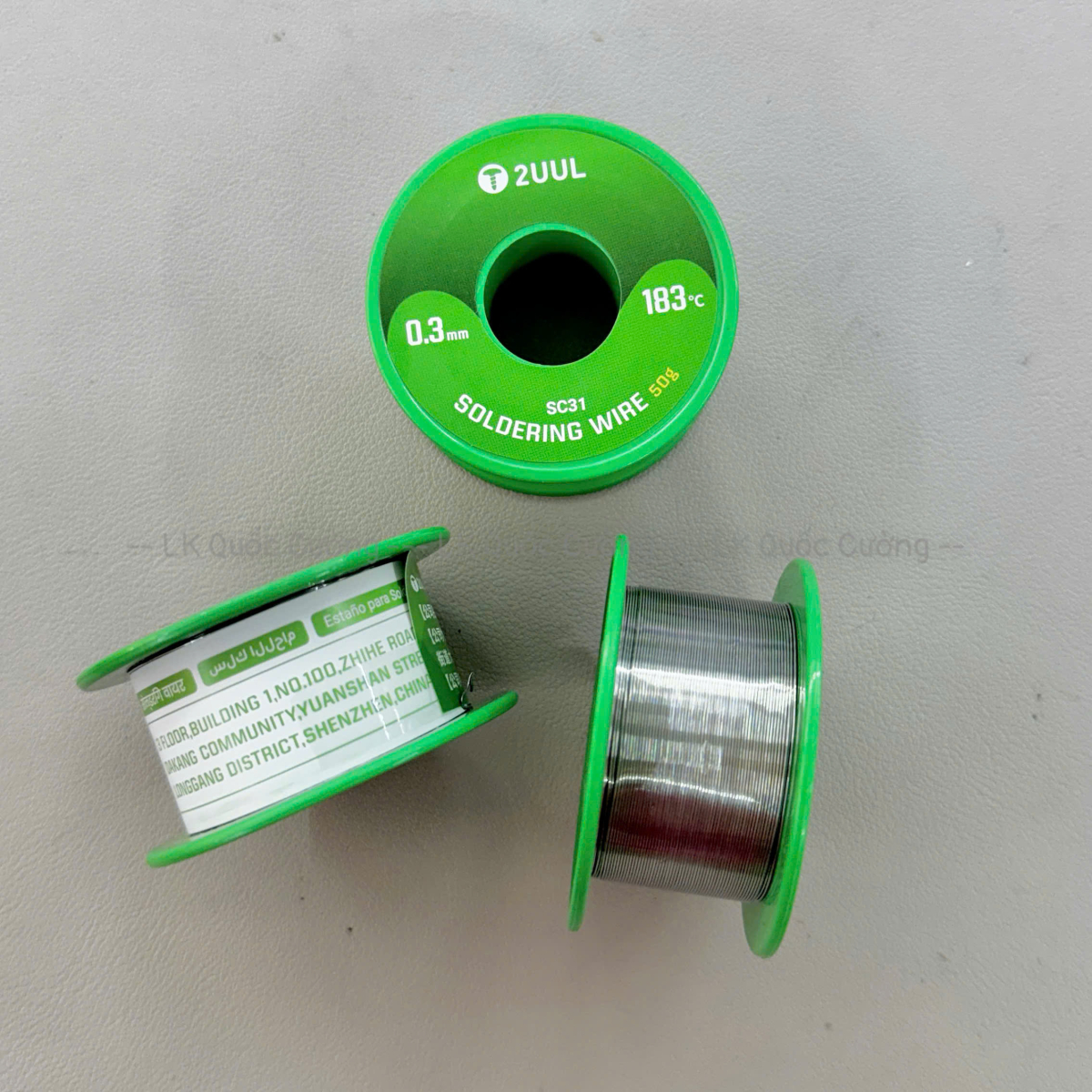 Chì cuộn 2UUL SC31/ 0.3mm x 100m/ 183 độ