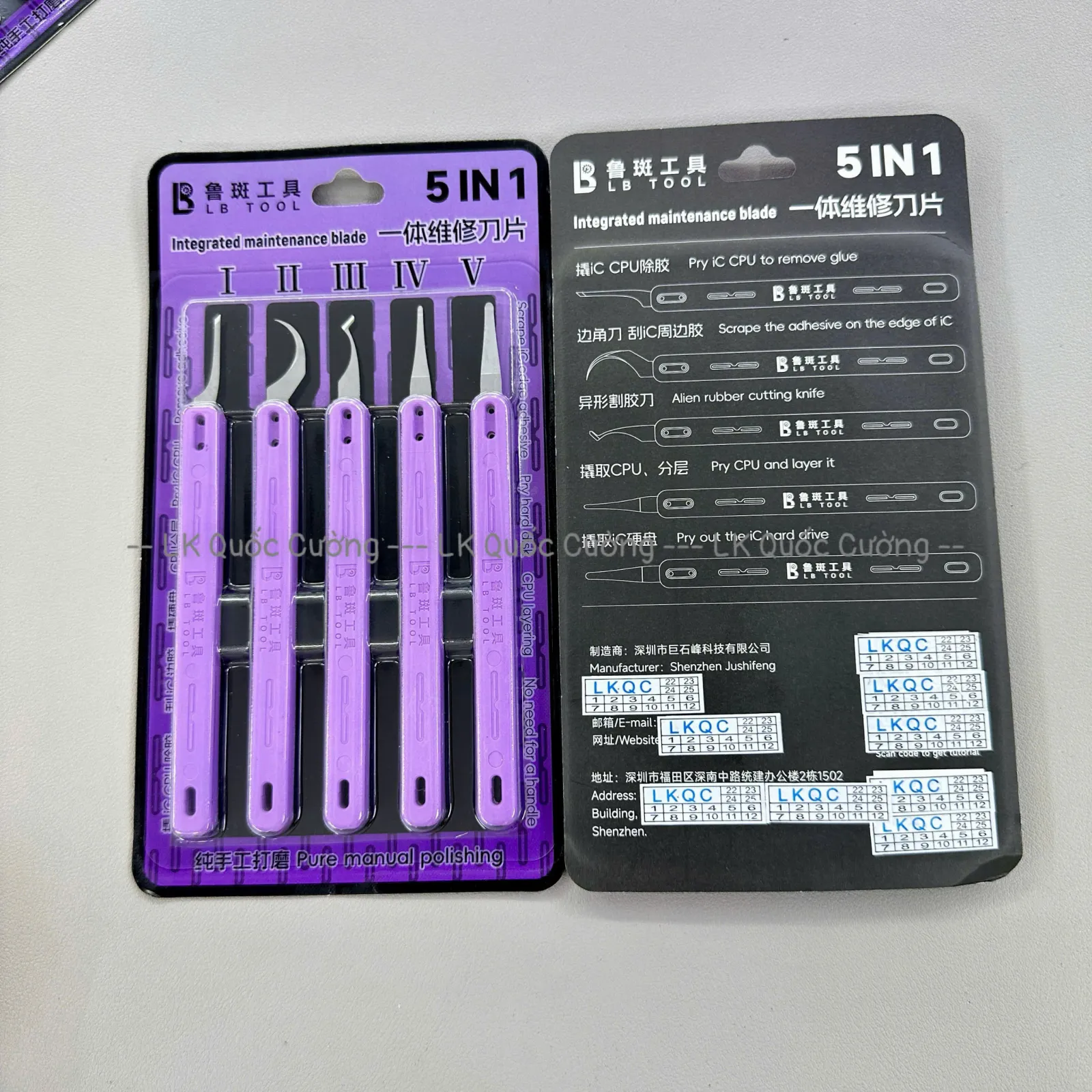 Bộ 5 cây dao Luban/ Luban Tool 5in1