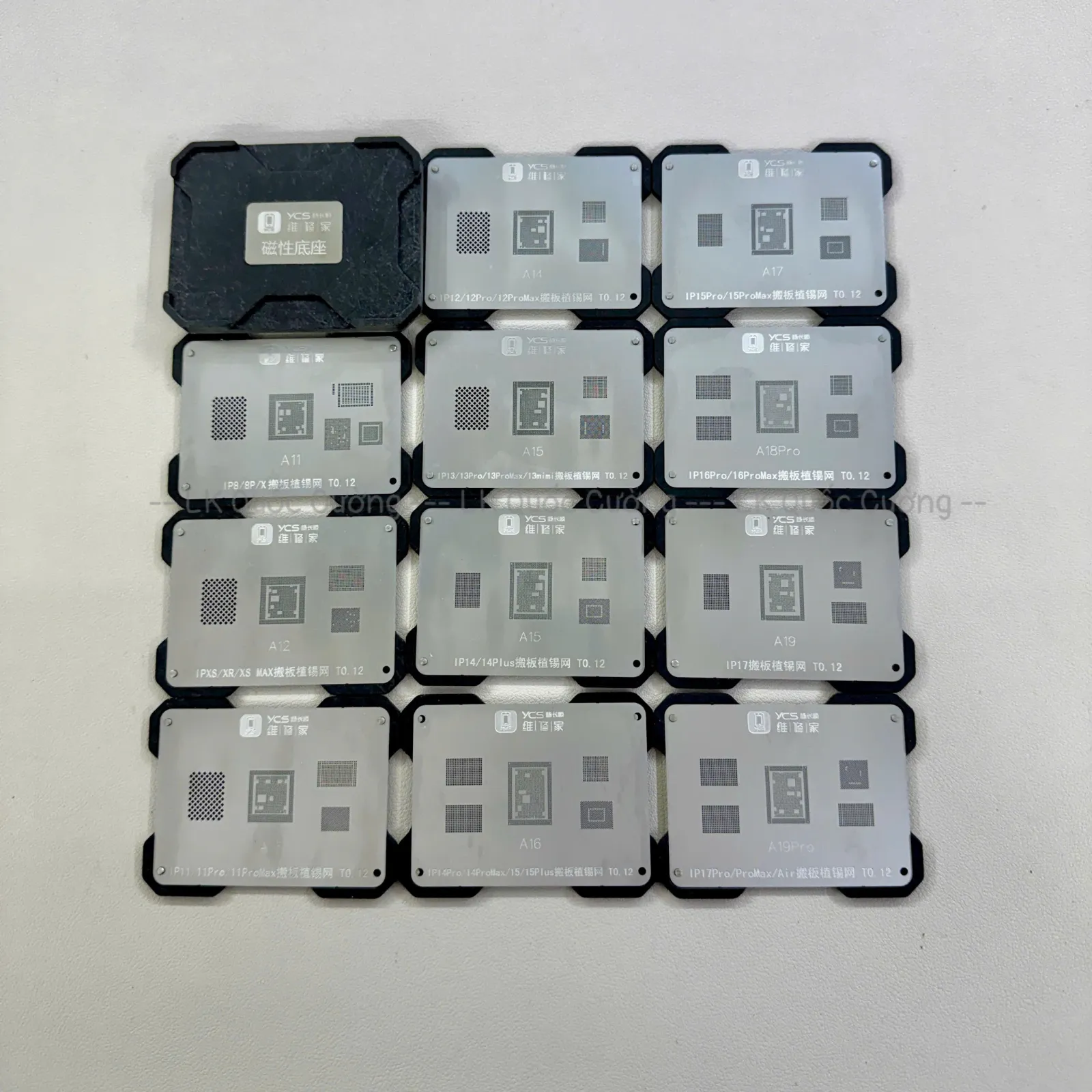 Bộ đế+vĩ đổ viền chân CPU A11-A19Pro YCS-T19