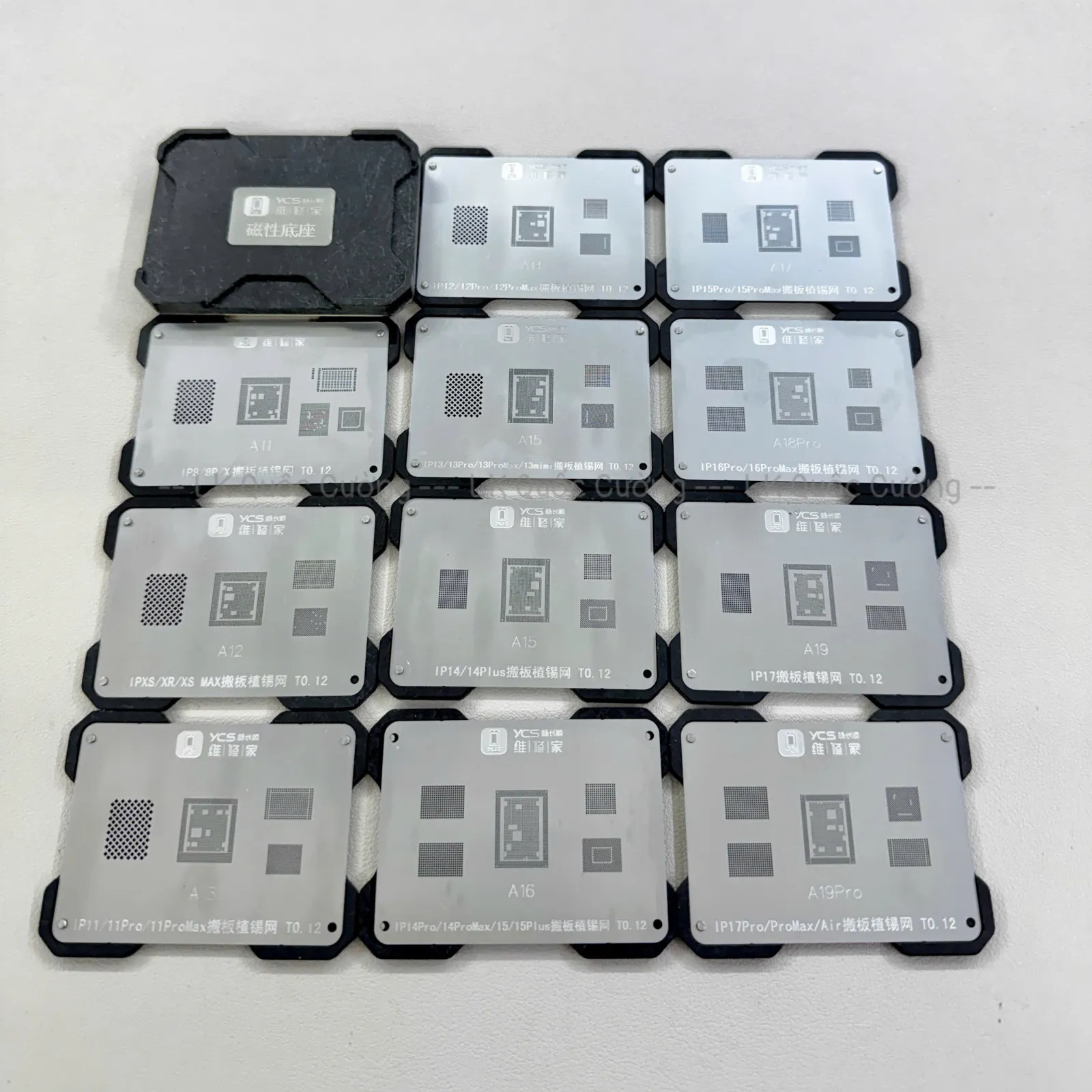 Bộ đế+vĩ đổ viền chân CPU A11-A19Pro YCS-T19