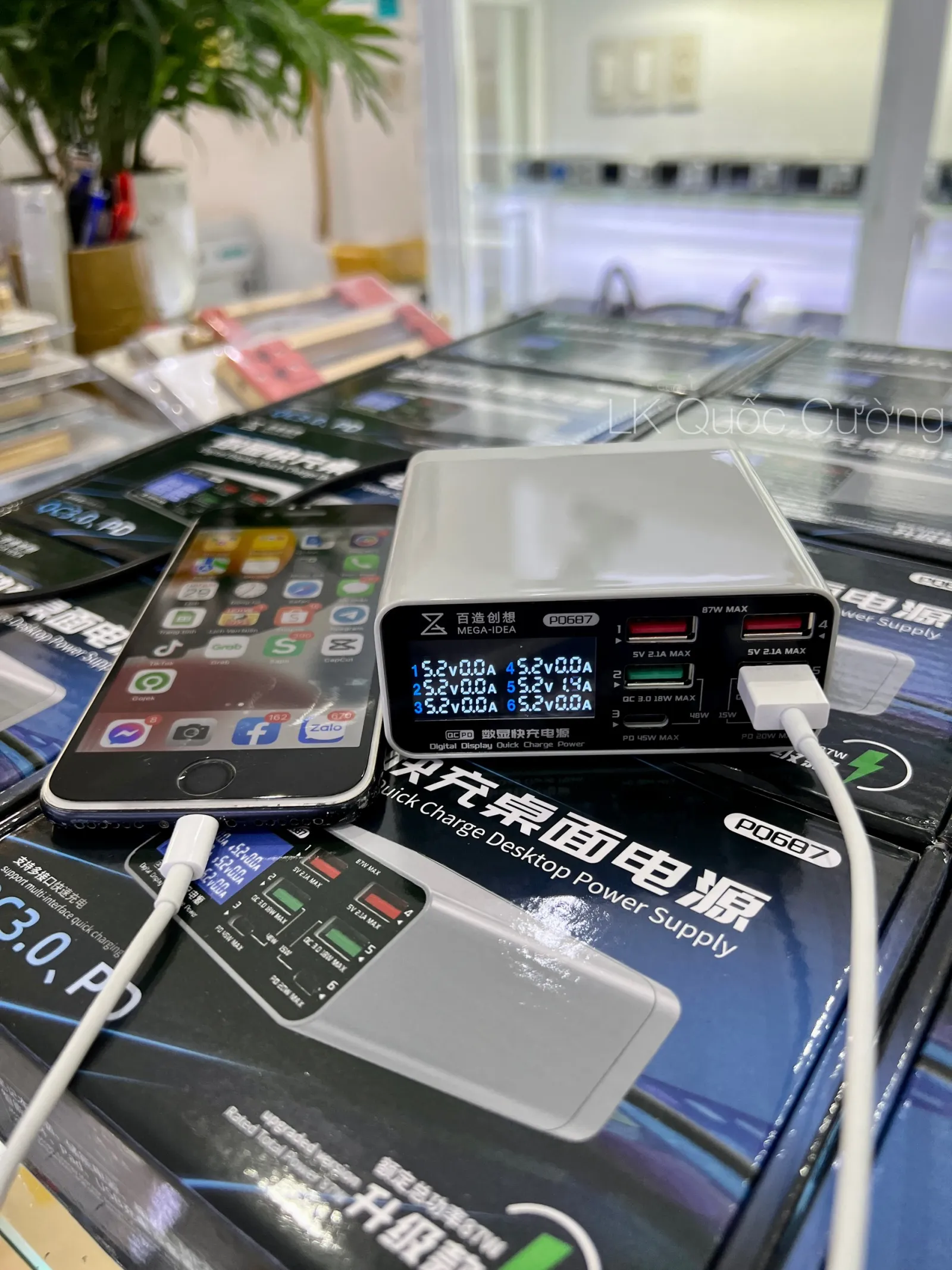 Dock Sạc 6 cổng Mega iDea PQ687