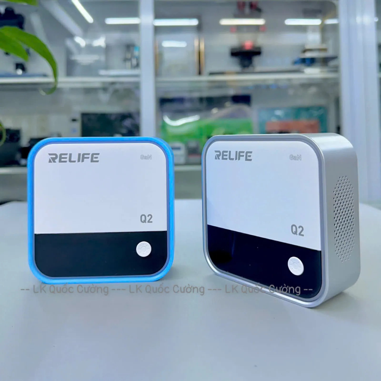 Bộ sạc 8 cổng Relife Q2 Xanh/ Xám