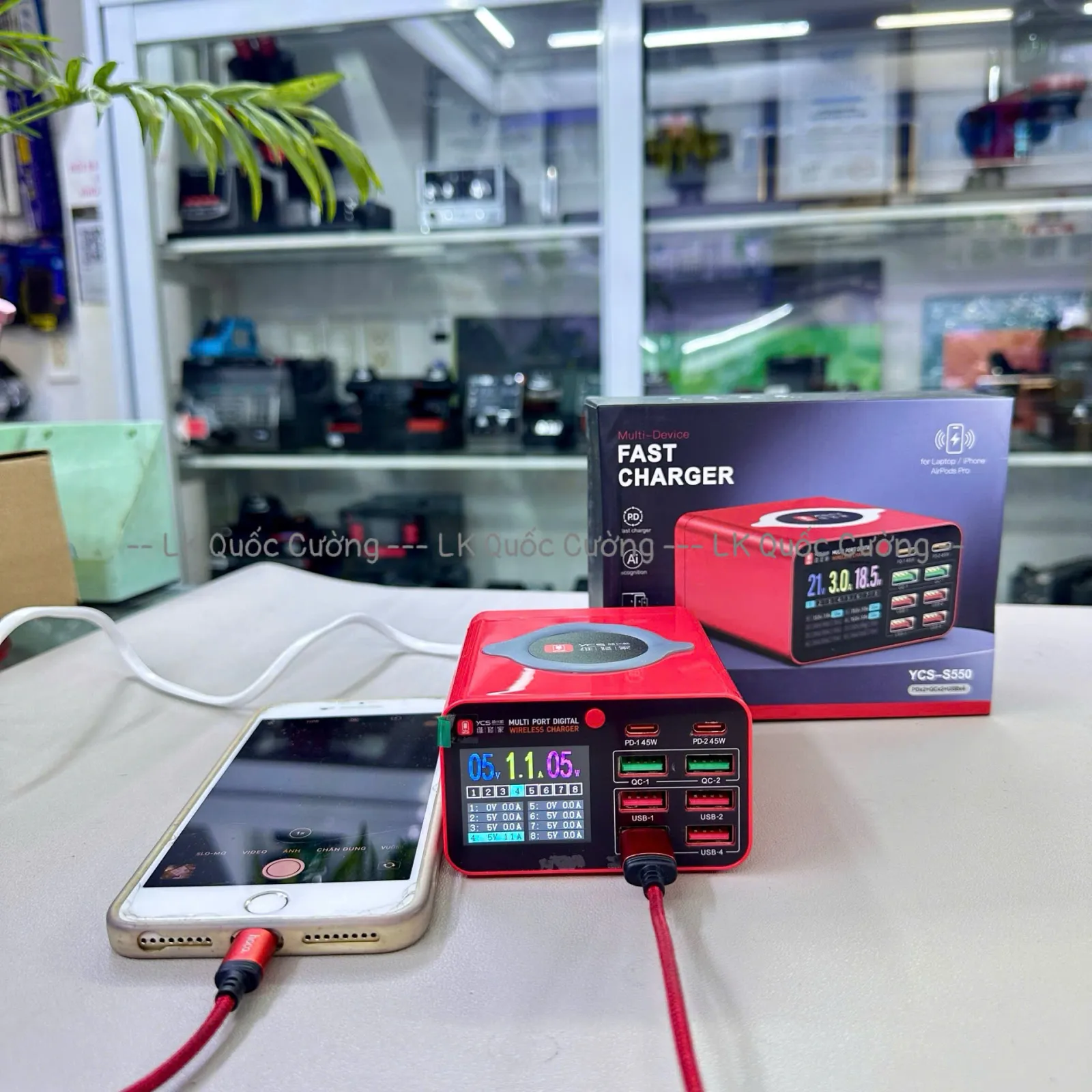 Bộ sạc 8 cổng YCS-S550