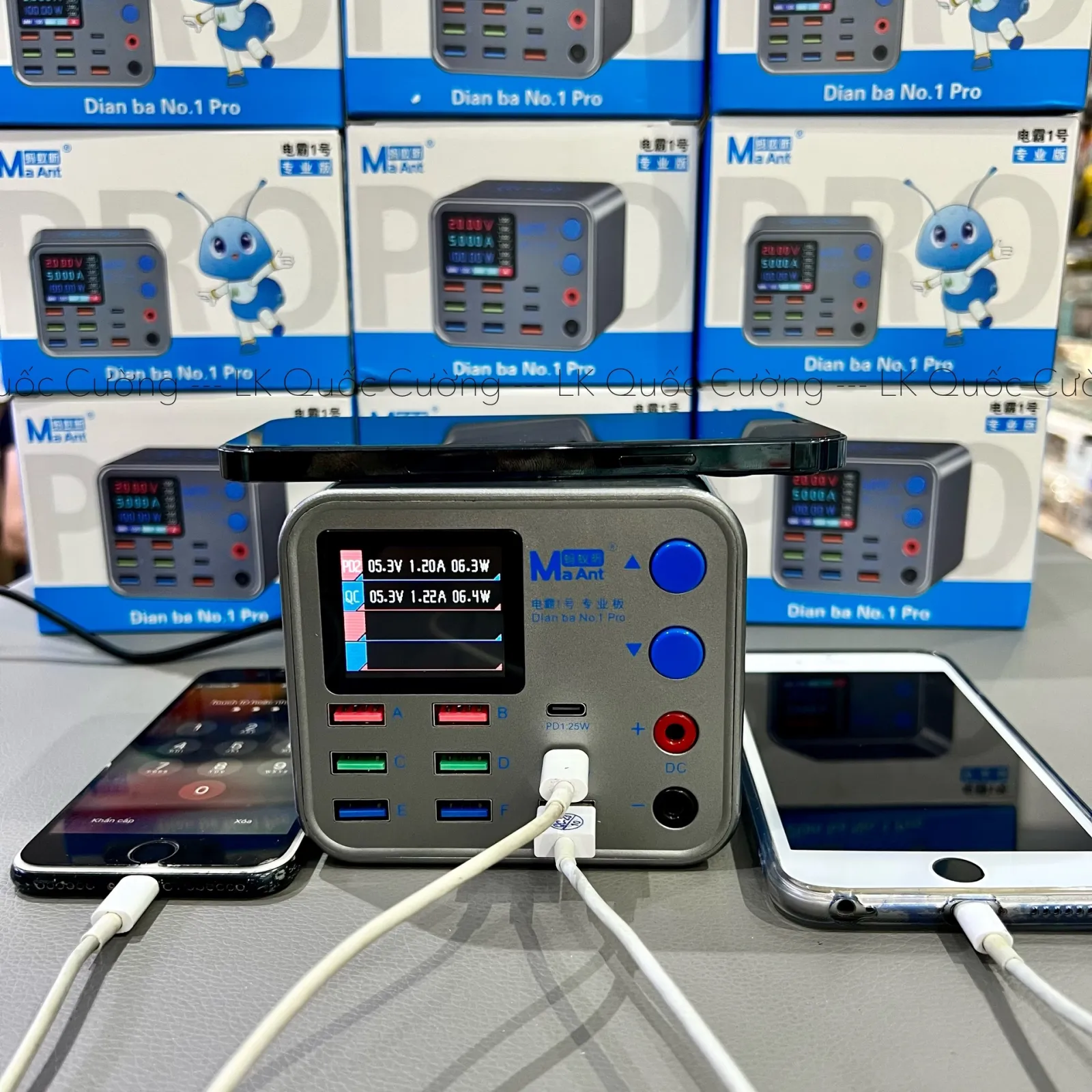 Bộ sạc nhanh 9 cổng Maant Dianba No.1 Pro 200W (có sạc không dây)