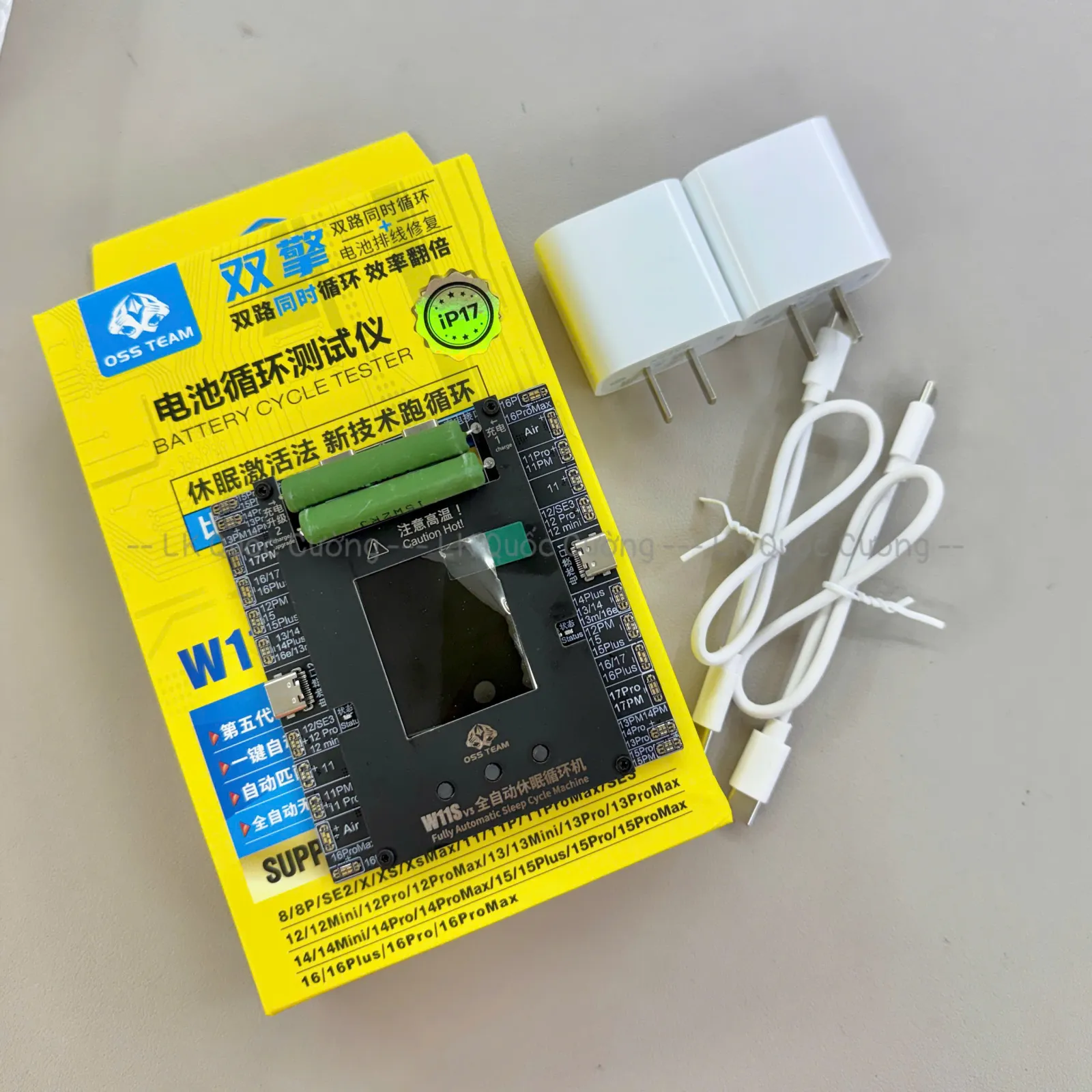 Box kích % pin 8-17PM OSS W11S/ Song song 2 pin/ Box nạp xả % pin