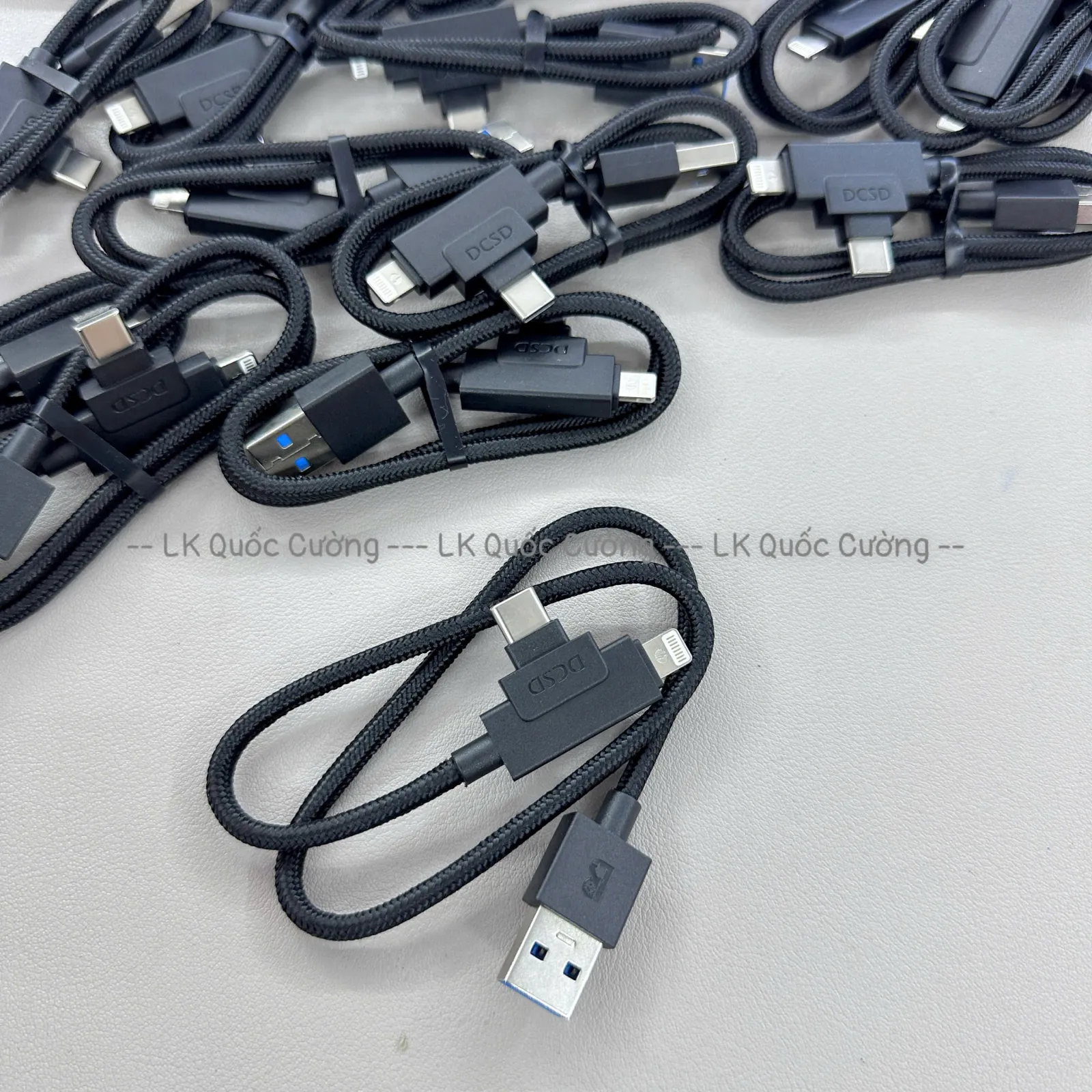 Cáp màn hình hồng Luban 2 đầu TypeC + Lightning