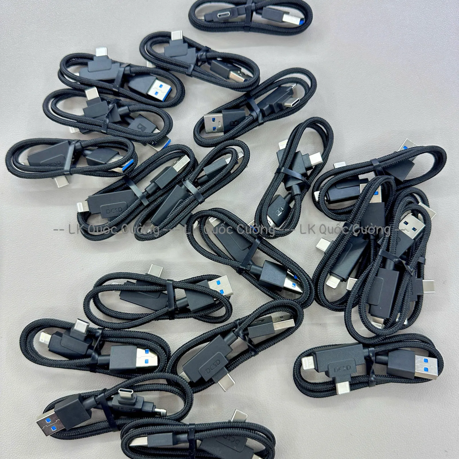 Cáp màn hình hồng Luban 2 đầu TypeC + Lightning