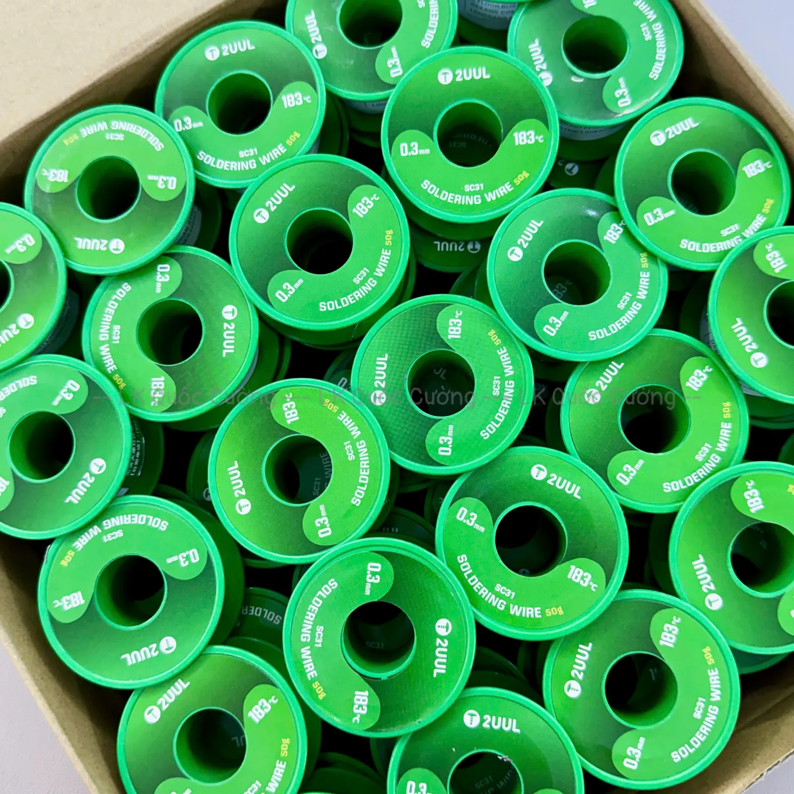 Chì cuộn 2UUL SC31/ 0.3mm x 100m/ 183 độ