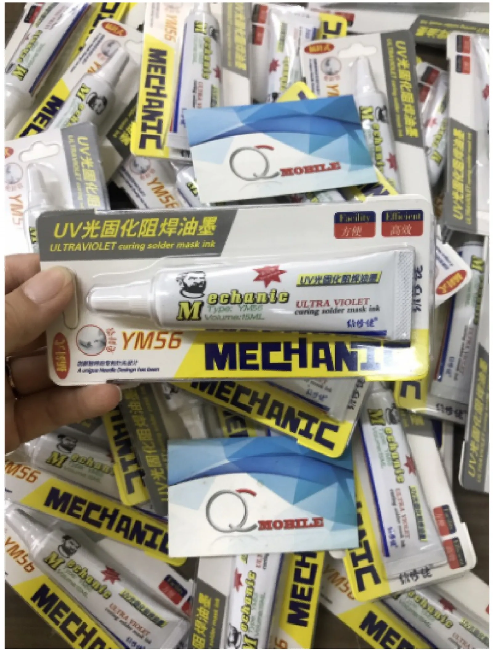 Keo UV-Ym56 Mechanic Xanh - Đen Main