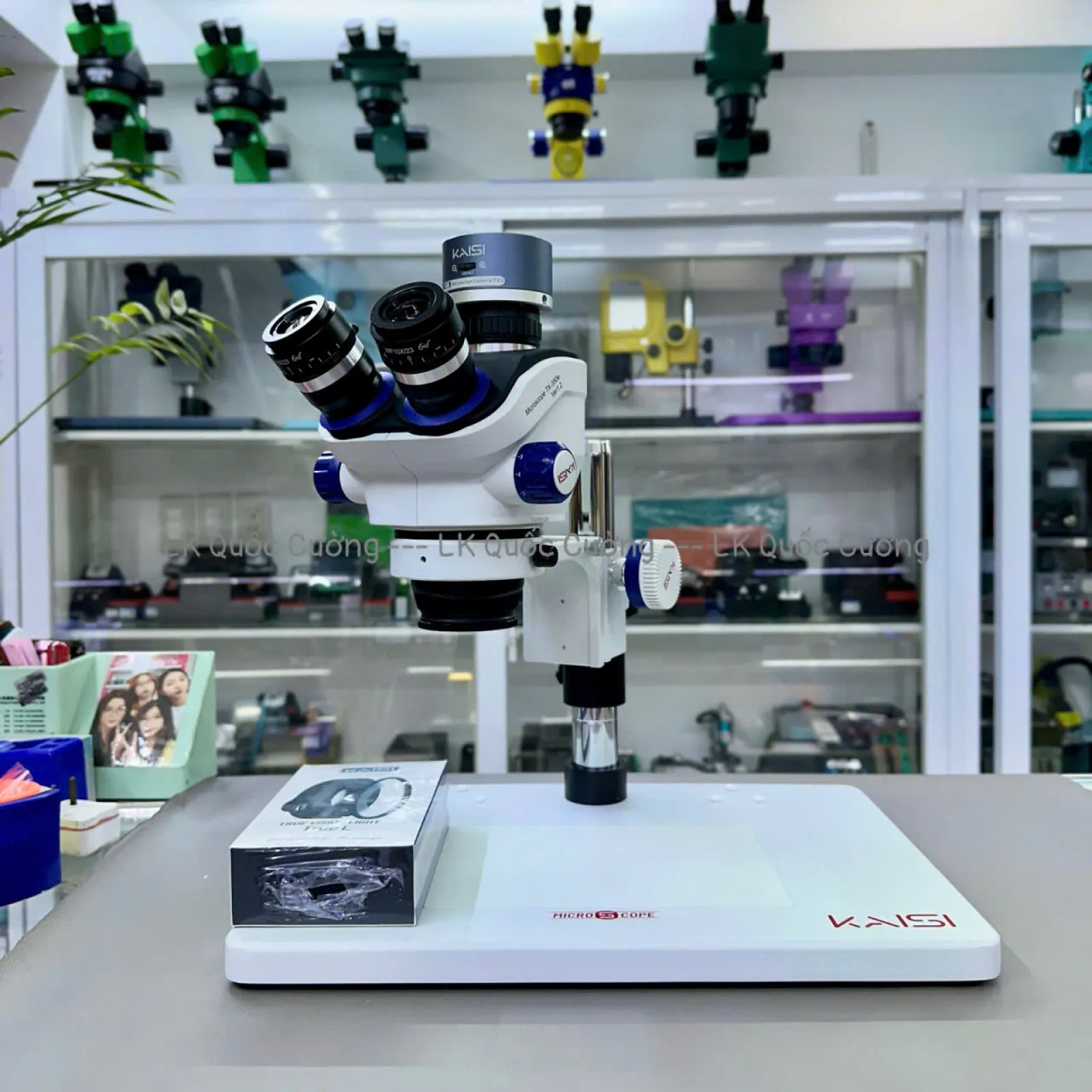 Kính hiển vi 3 mắt Kaisi TX-350E Ver1.3 Full HDMI 4K