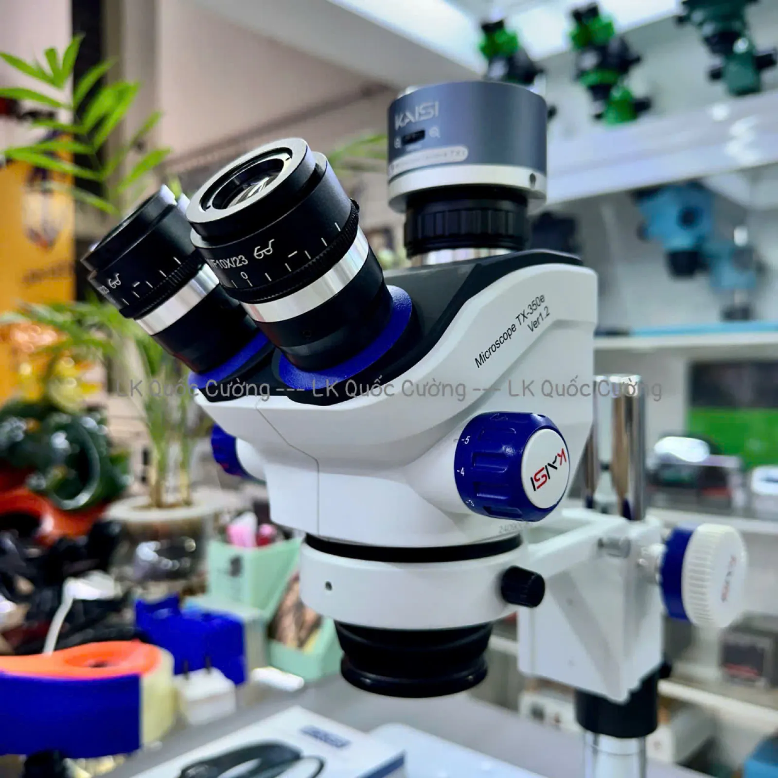 Kính hiển vi 3 mắt Kaisi TX-350E Ver1.3 Full HDMI 4K