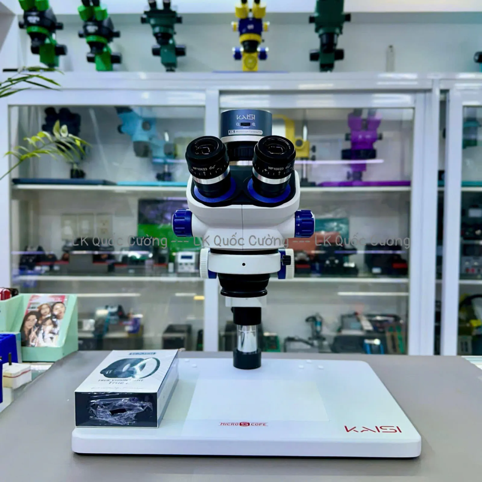 Kính hiển vi 3 mắt Kaisi TX-350E Ver1.3 Full HDMI 4K