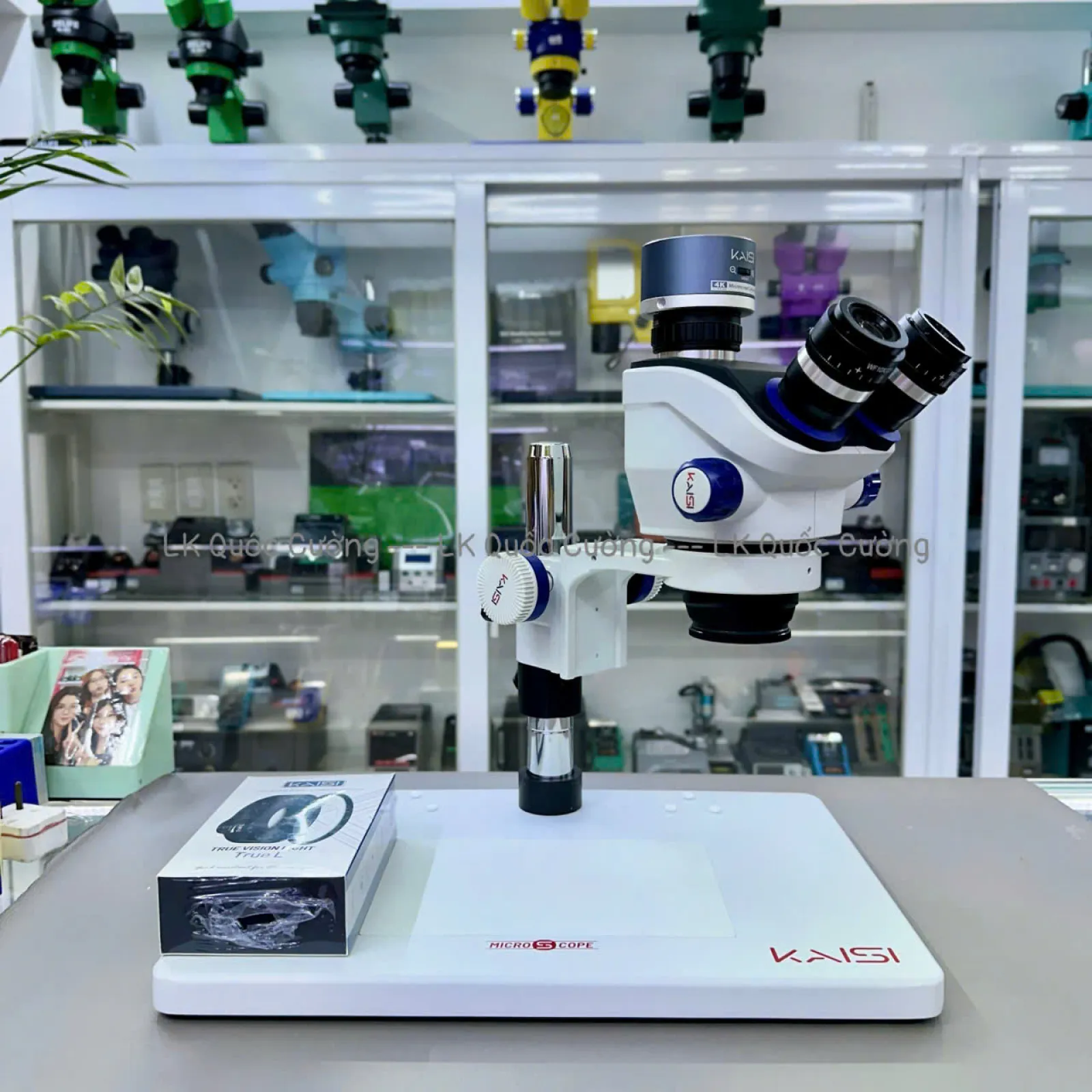 Kính hiển vi 3 mắt Kaisi TX-350E Ver1.3 Full HDMI 4K
