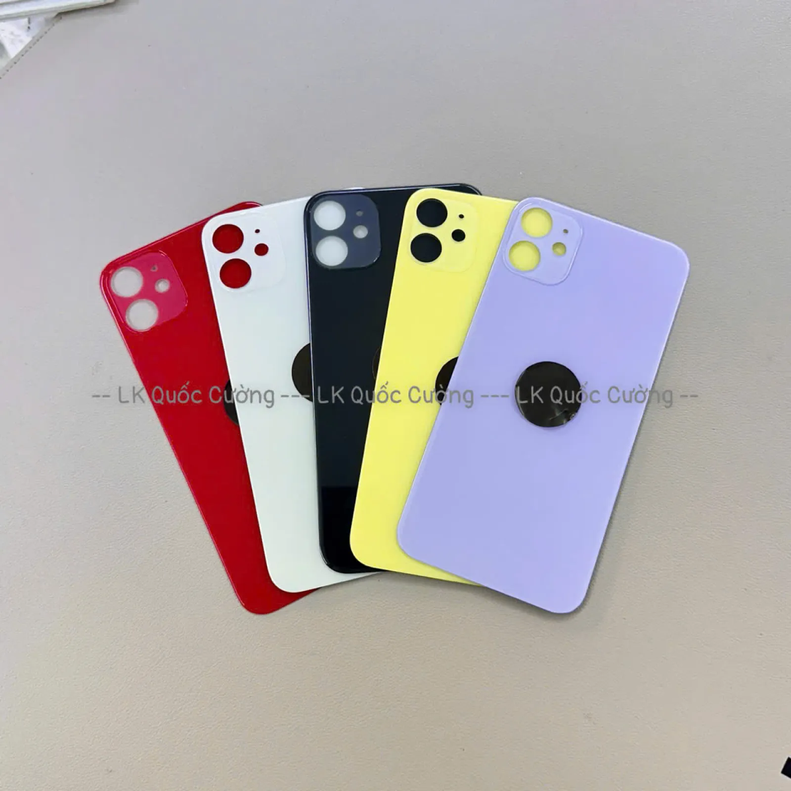 Kính Lưng  11 Đủ Màu Không Tháo Viền Camera