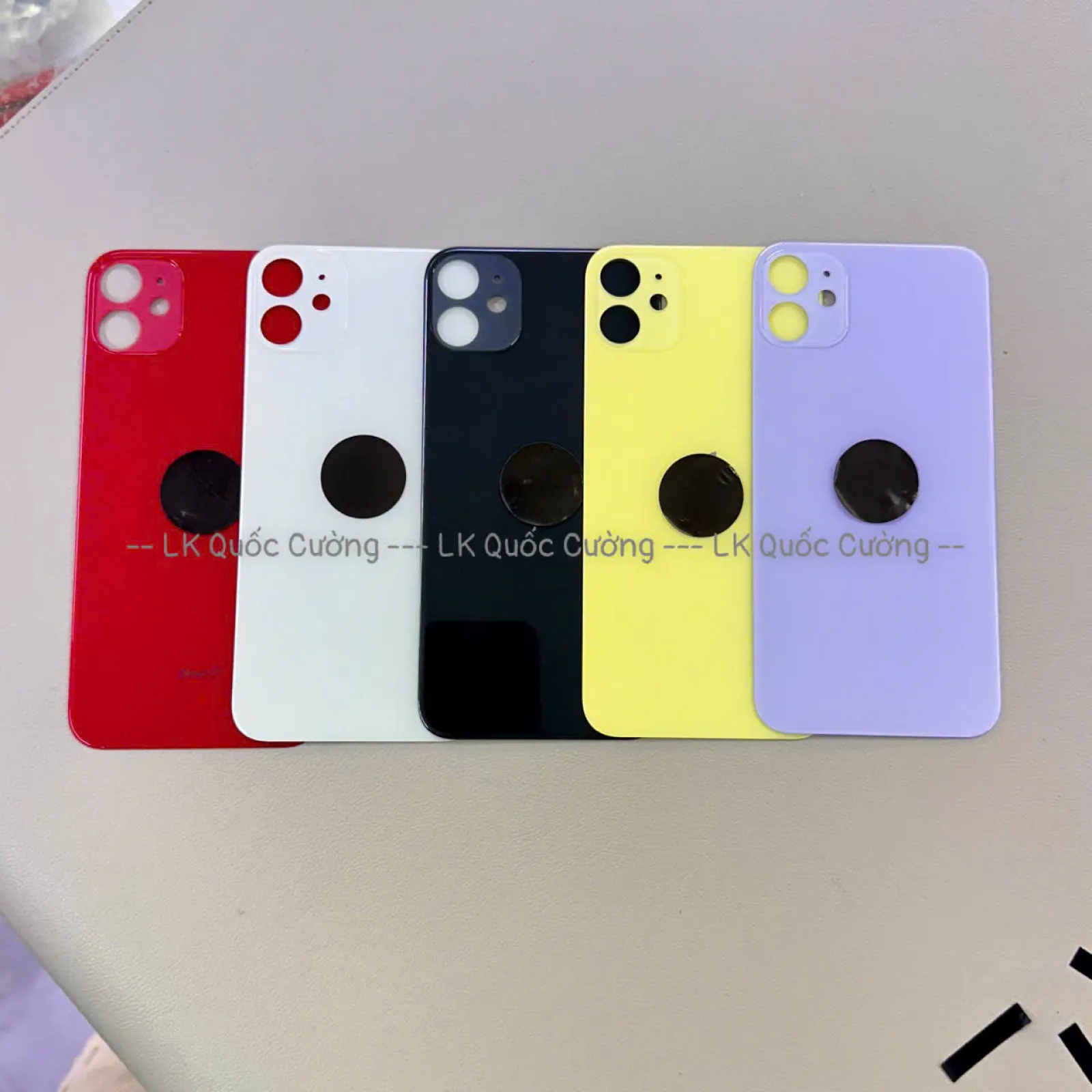 Kính Lưng  11 Đủ Màu Không Tháo Viền Camera