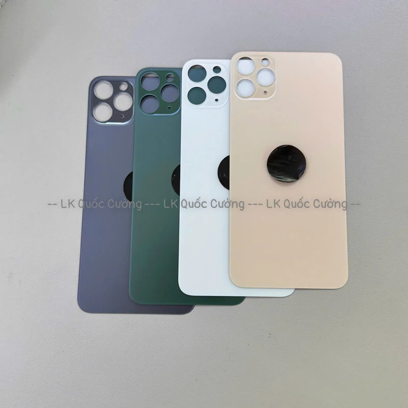 Kính Lưng  11Pro Max Đủ Màu Không Tháo Viền Camera