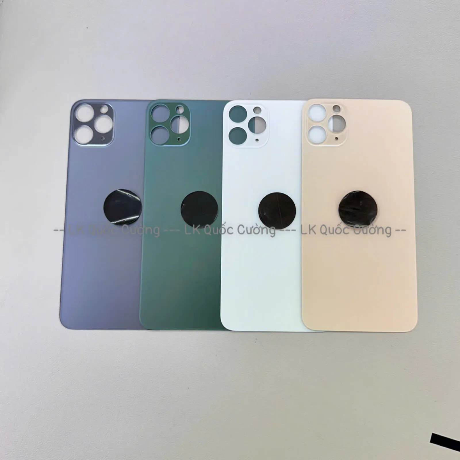 Kính Lưng  11Pro Max Đủ Màu Không Tháo Viền Camera