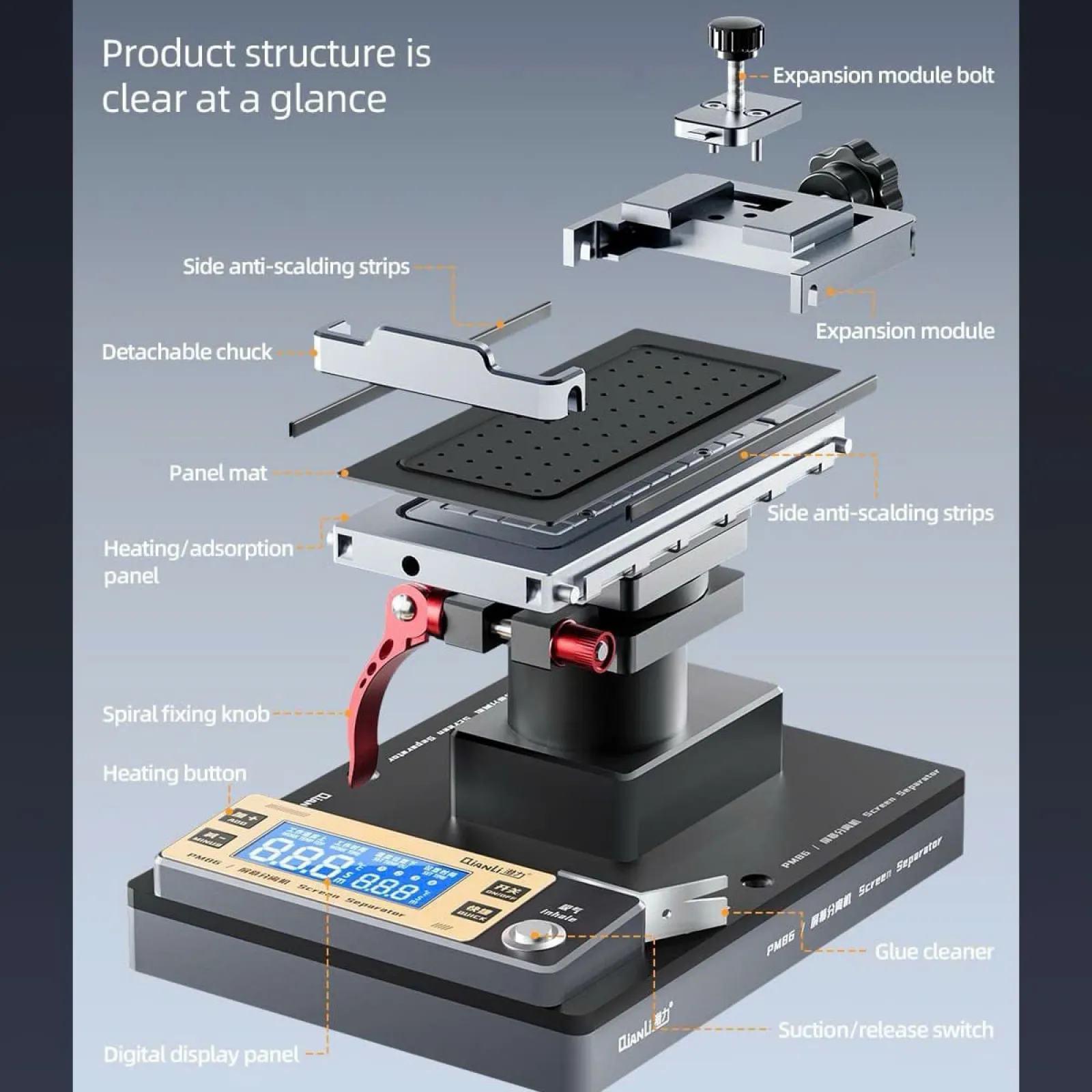 Máy cắt xoay 360 Qianli PM86