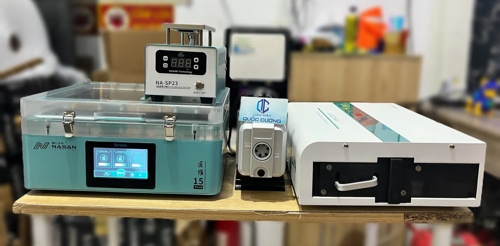 Máy Ép Kính Bóng Hơi Nasan 15inch