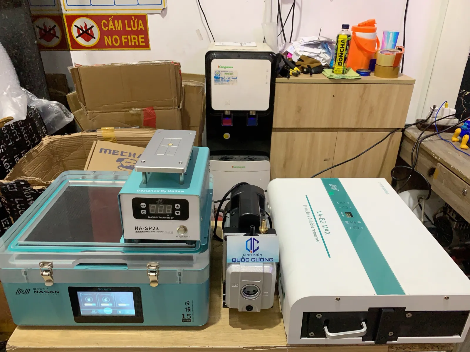 Máy Ép Kính Bóng Hơi Nasan 15inch