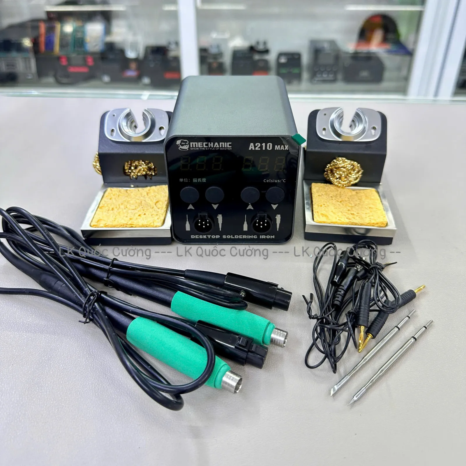 Máy hàn 2 tay Mechanic A210 Max/ C210 kèm 2 mũi