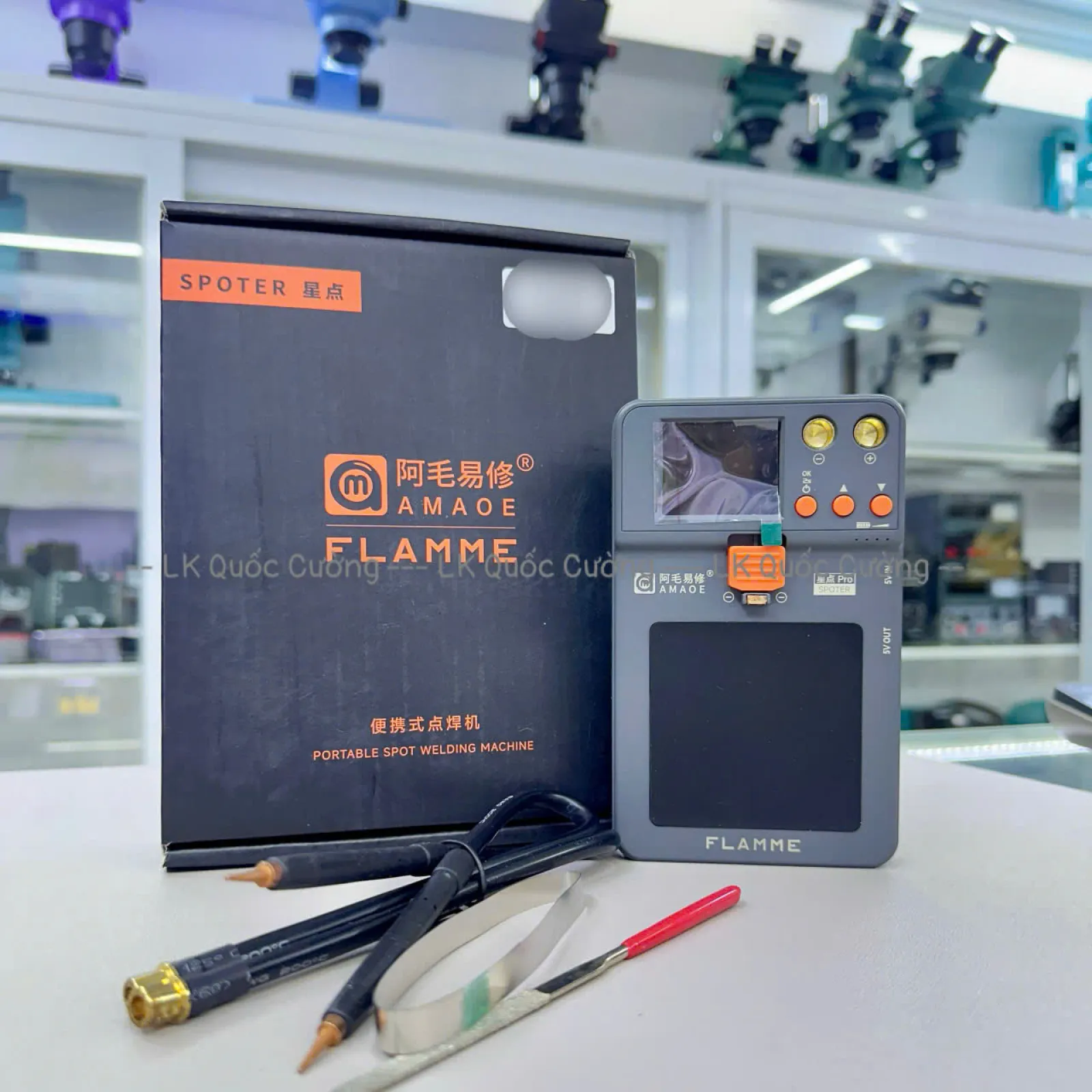 Máy hàn cell pin Amaoe Flamme