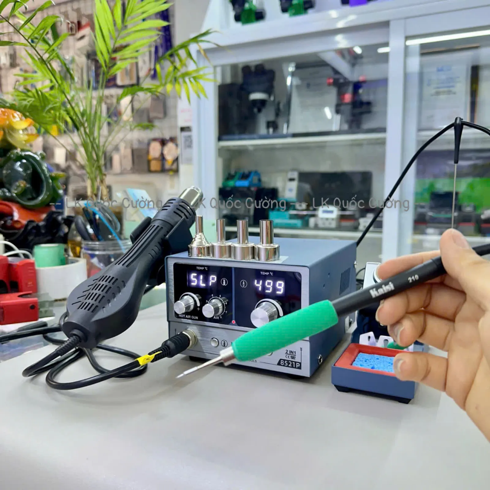Máy khò hàn 2in1 Kaisi 8521P/ khò + hàn C210