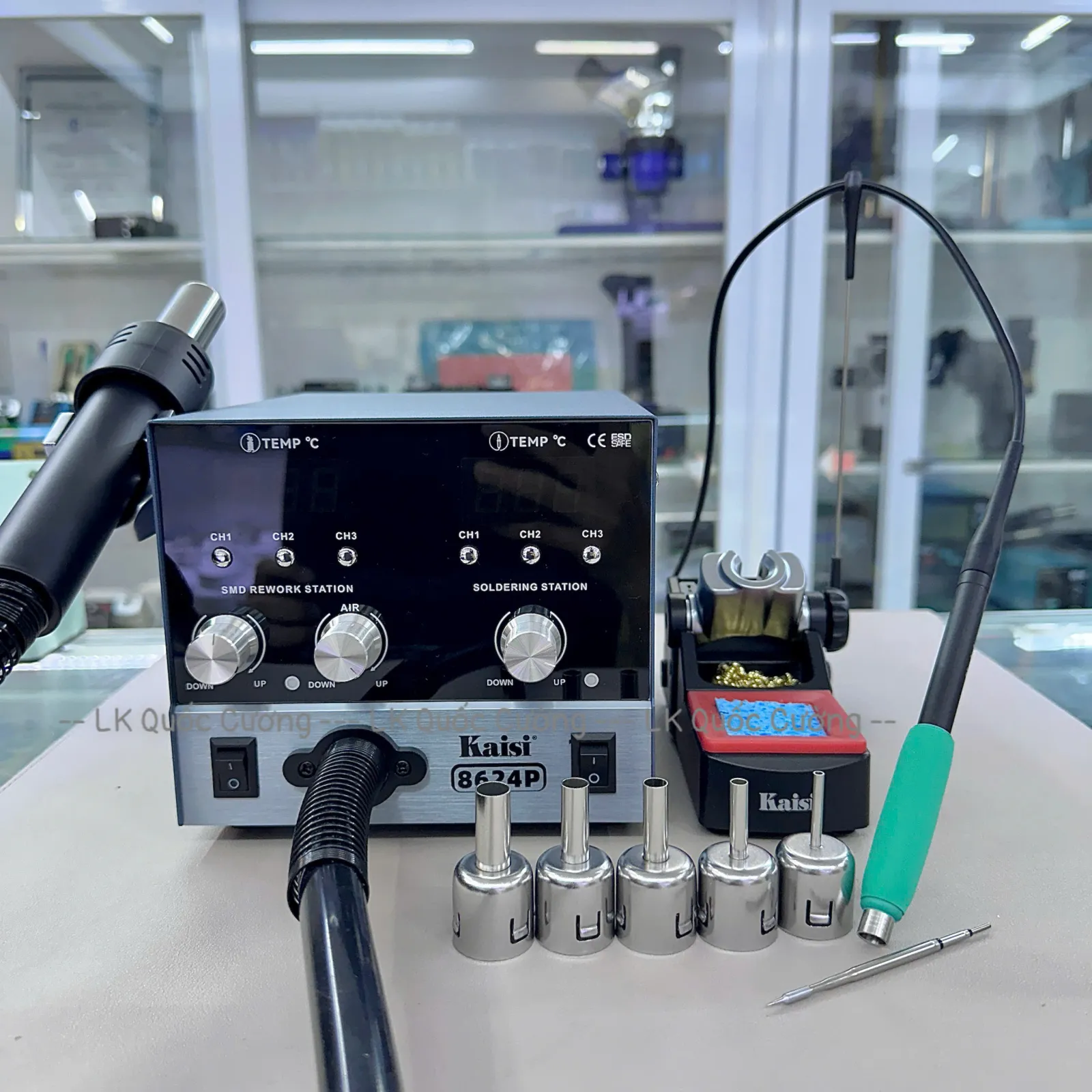 Máy khò hàn 2in1 Kaisi 8624P/ khò + hàn C210