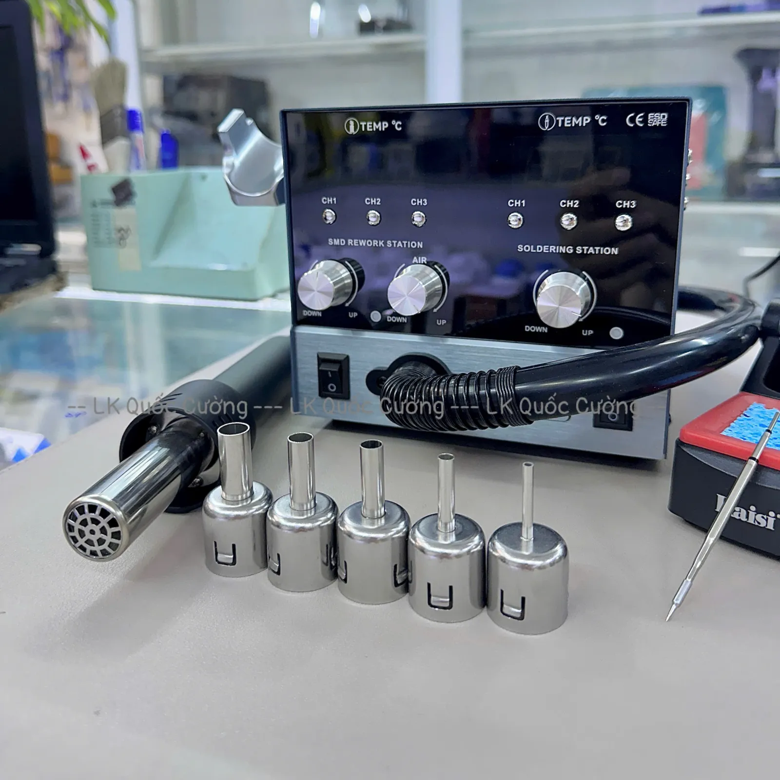 Máy khò hàn 2in1 Kaisi 8624P/ khò + hàn C210