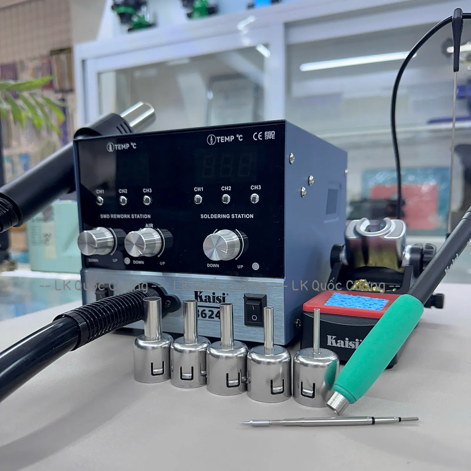 Máy khò hàn 2in1 Kaisi 8624P/ khò + hàn C210