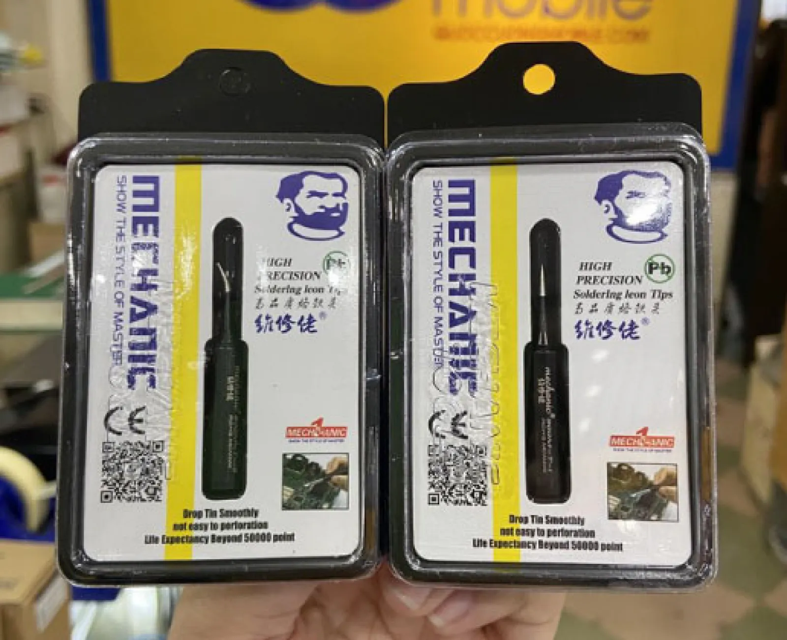 Mũi Hàn Mechanic Đen -  Bạc (cong/thẳng/dao)