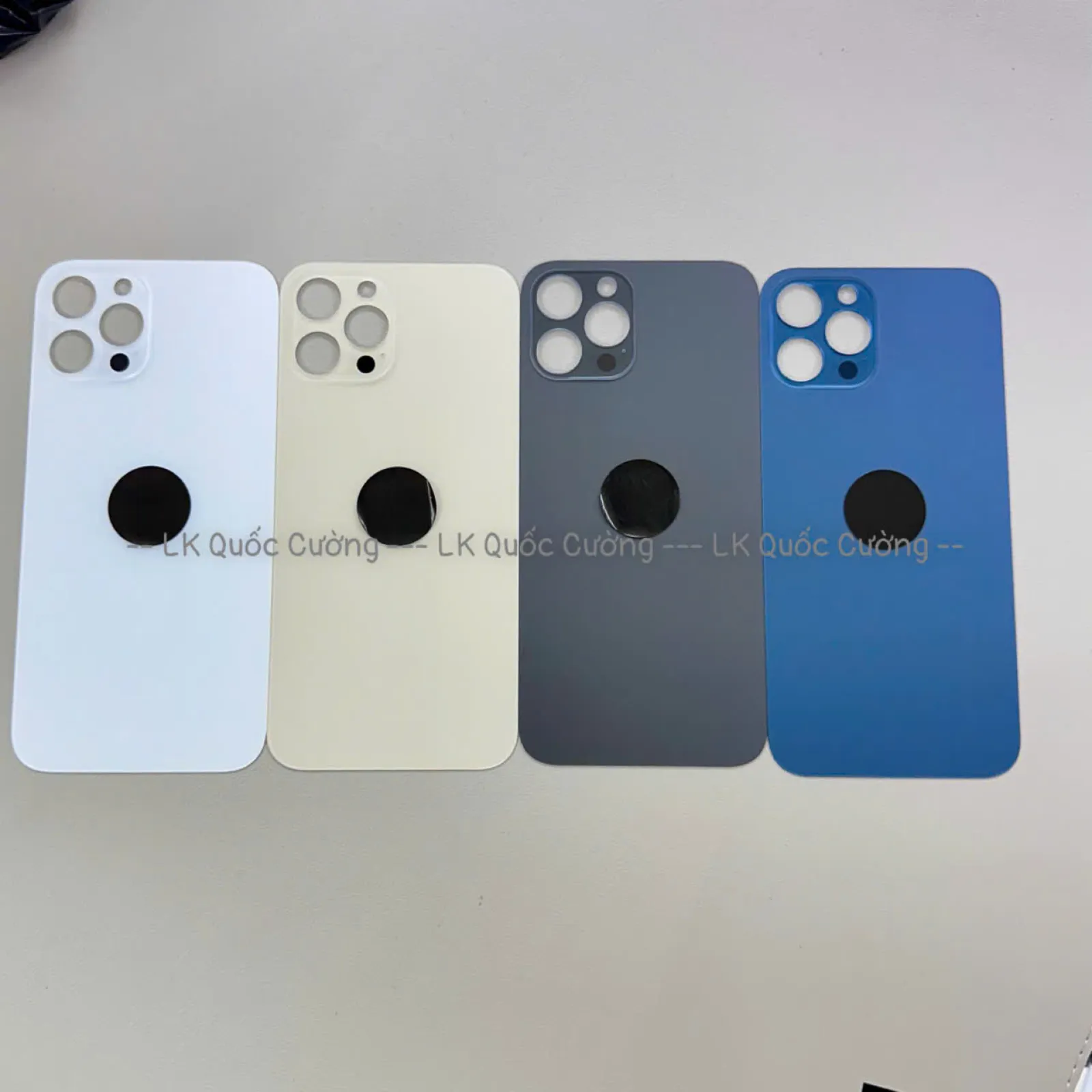 Nắp Lưng  12 Pro Max  Xanh/Vàng/Đen/Trắng
