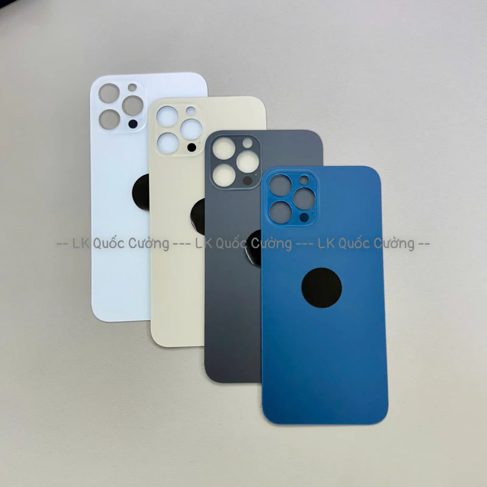 Nắp Lưng  12 Pro Max  Xanh/Vàng/Đen/Trắng