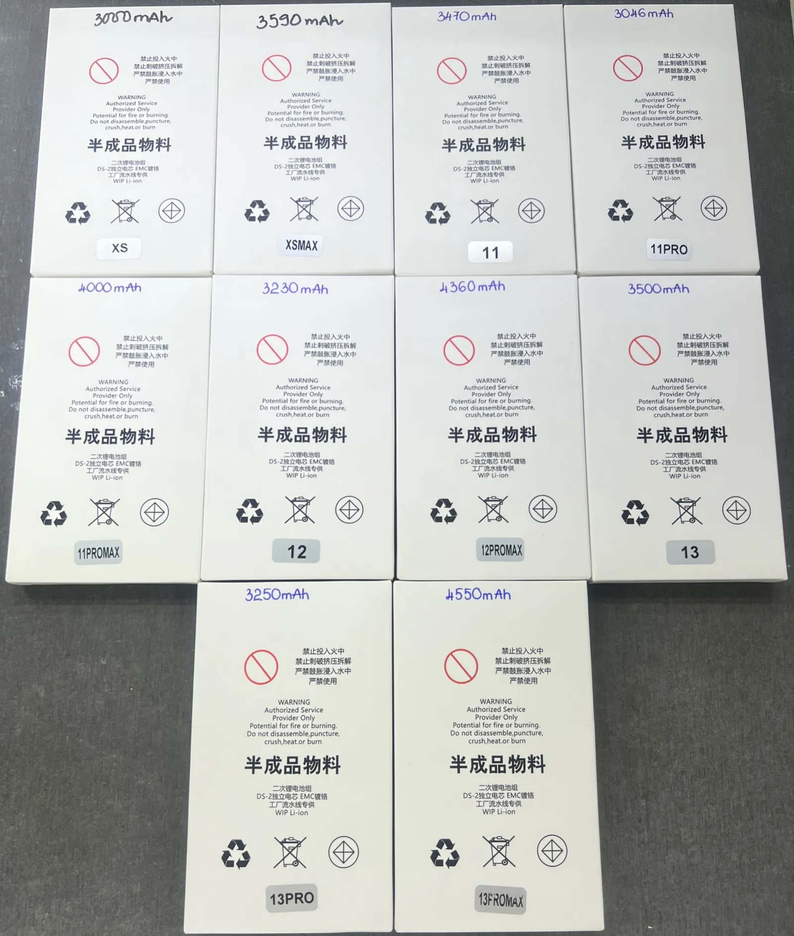 Phôi pin dung lượng cao