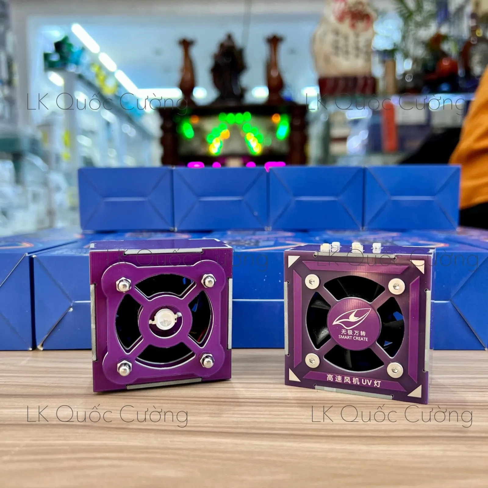 Quạt hút khói + làm mát main + đèn UV 3in1