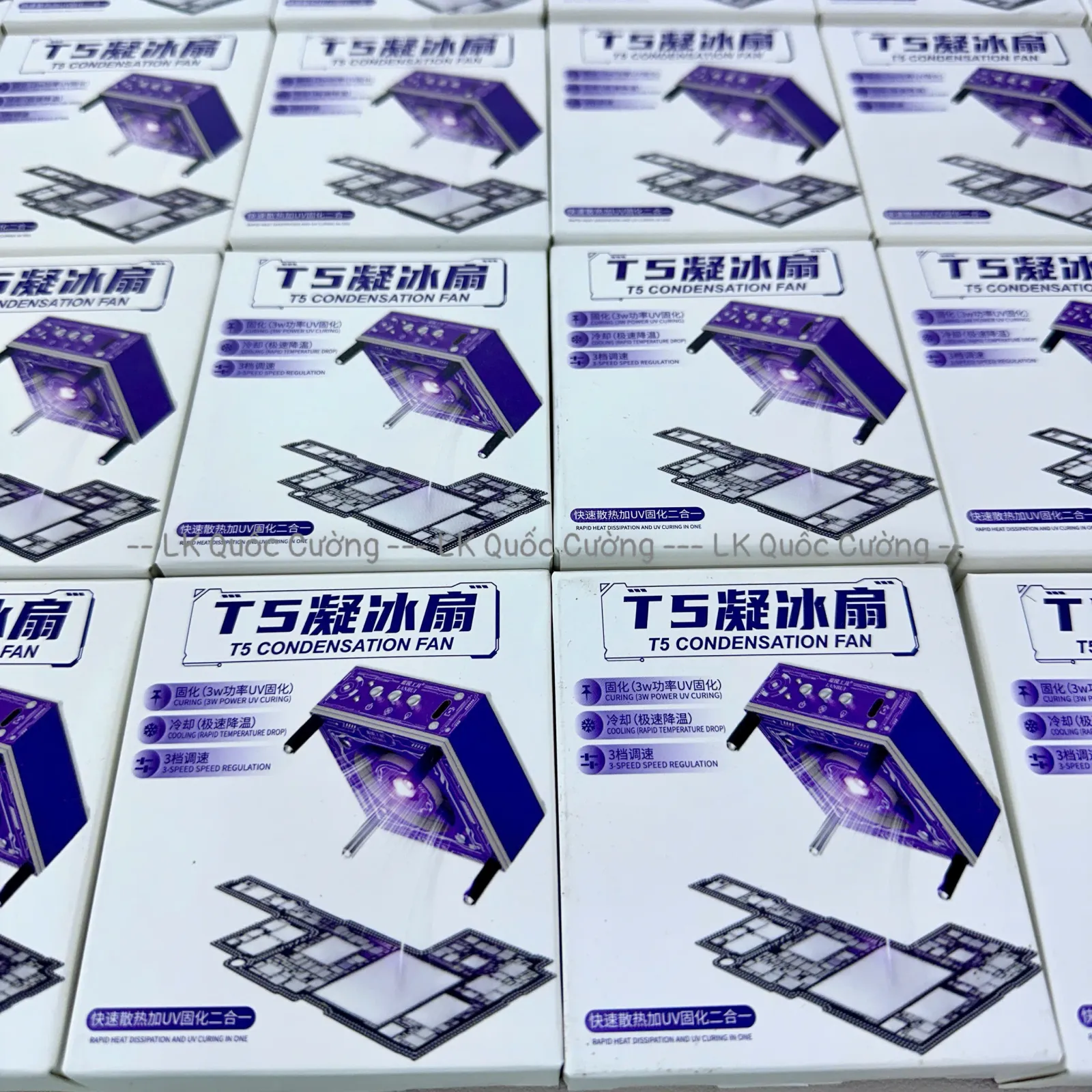 Quạt hút khói + làm mát main + đèn UV 3in1 Lanrui T5