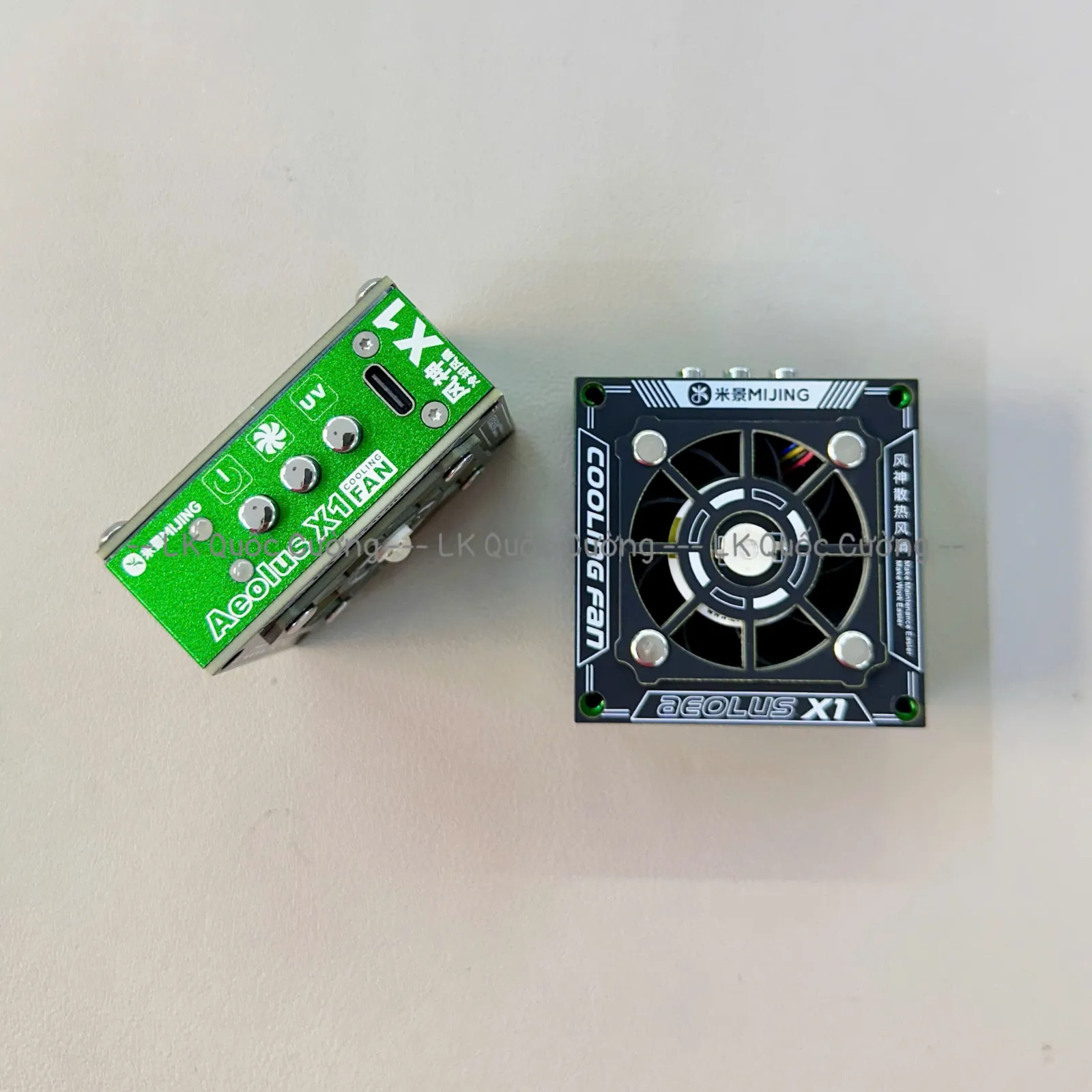 Quạt hút khói + làm mát main + đèn UV 3in1 Mijing X1