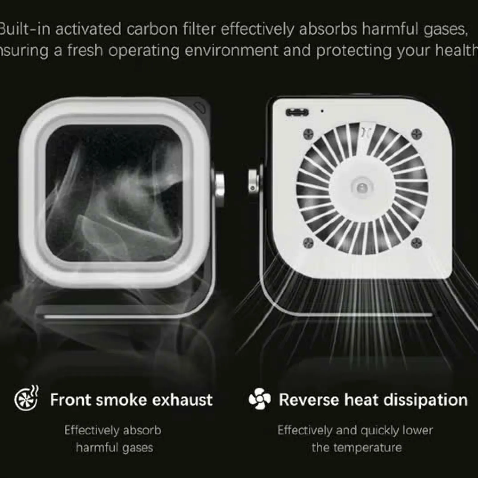 Quạt hút khói + làm mát main + đèn UV 3in1 TBK-F001