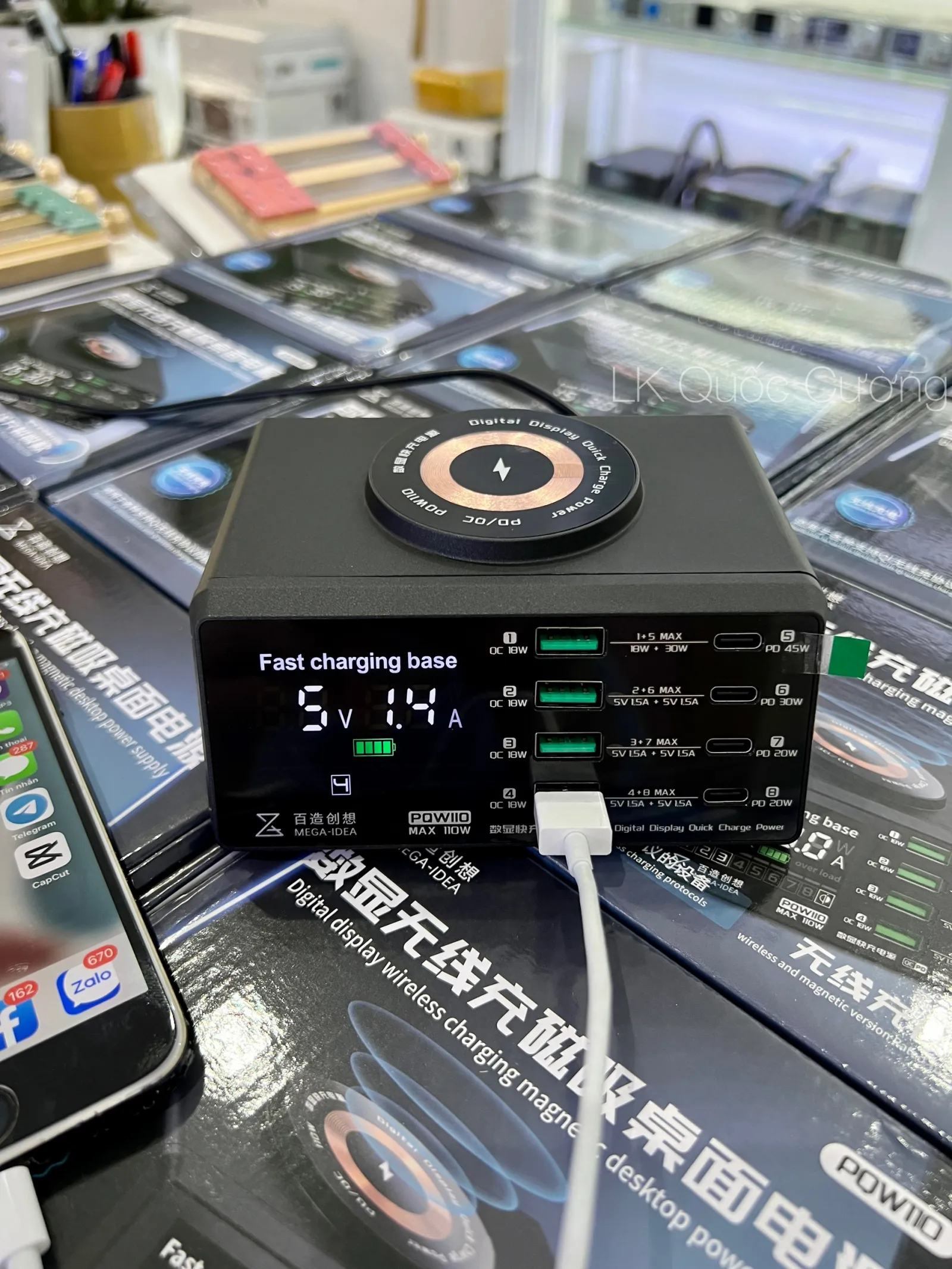 Dock Sạc 8 cổng Mega iDea PQW110