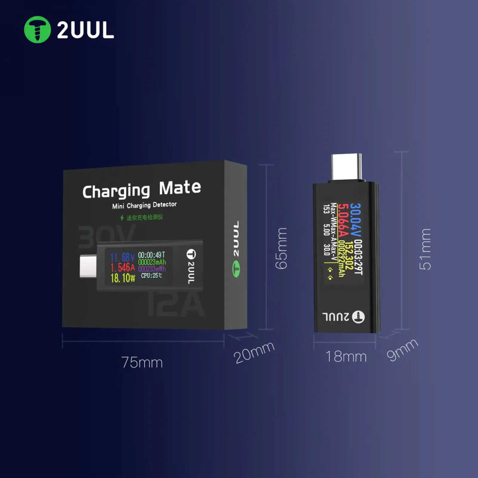 Thiết bị test dòng sạc 2UUL PW21