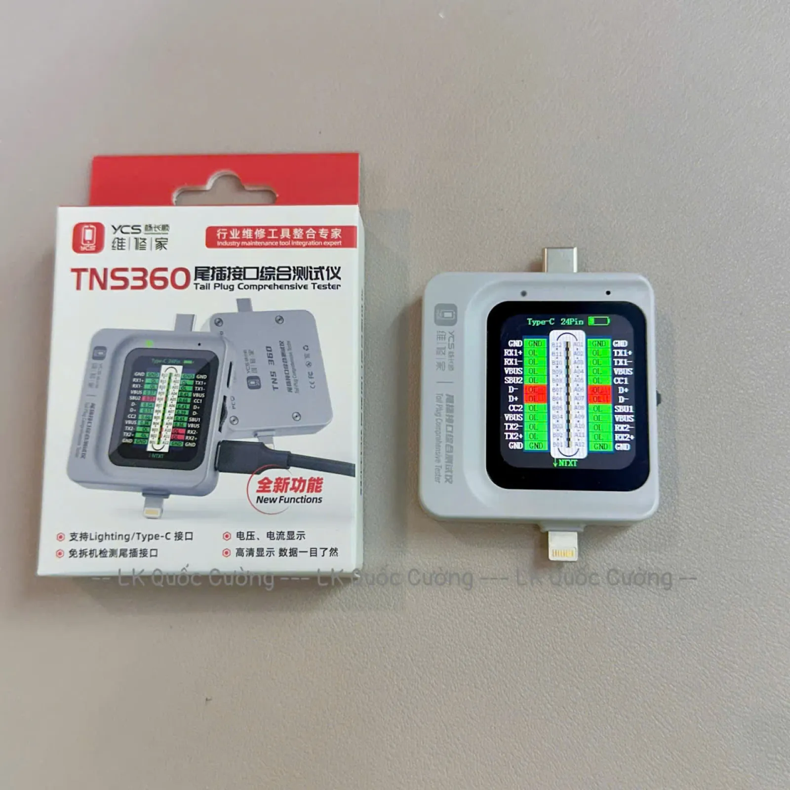 Thiết Bị test đuôi sạc YCS All Series/ TNS360