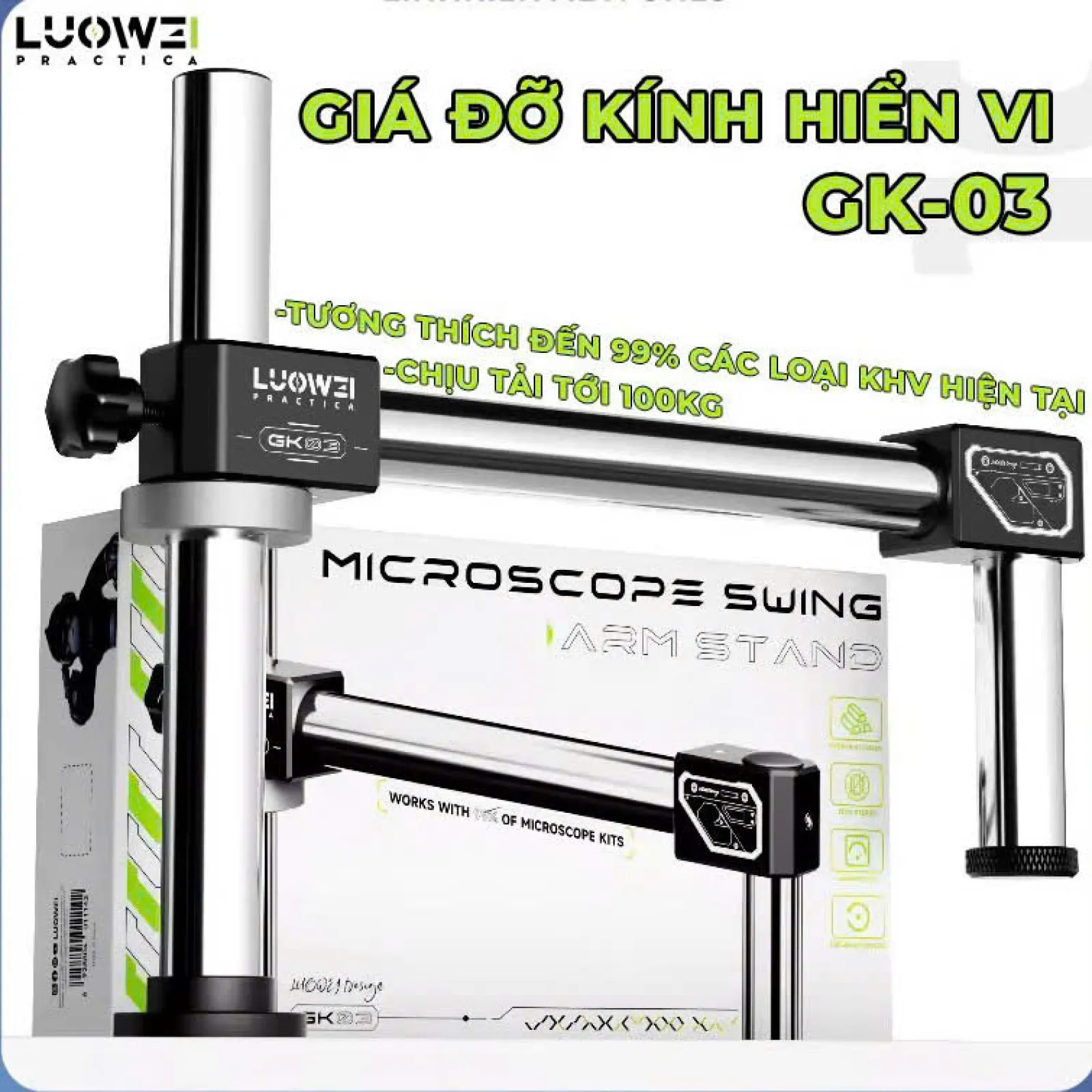 Trục xoay kính hiển vi/ Luowei LW-GK03