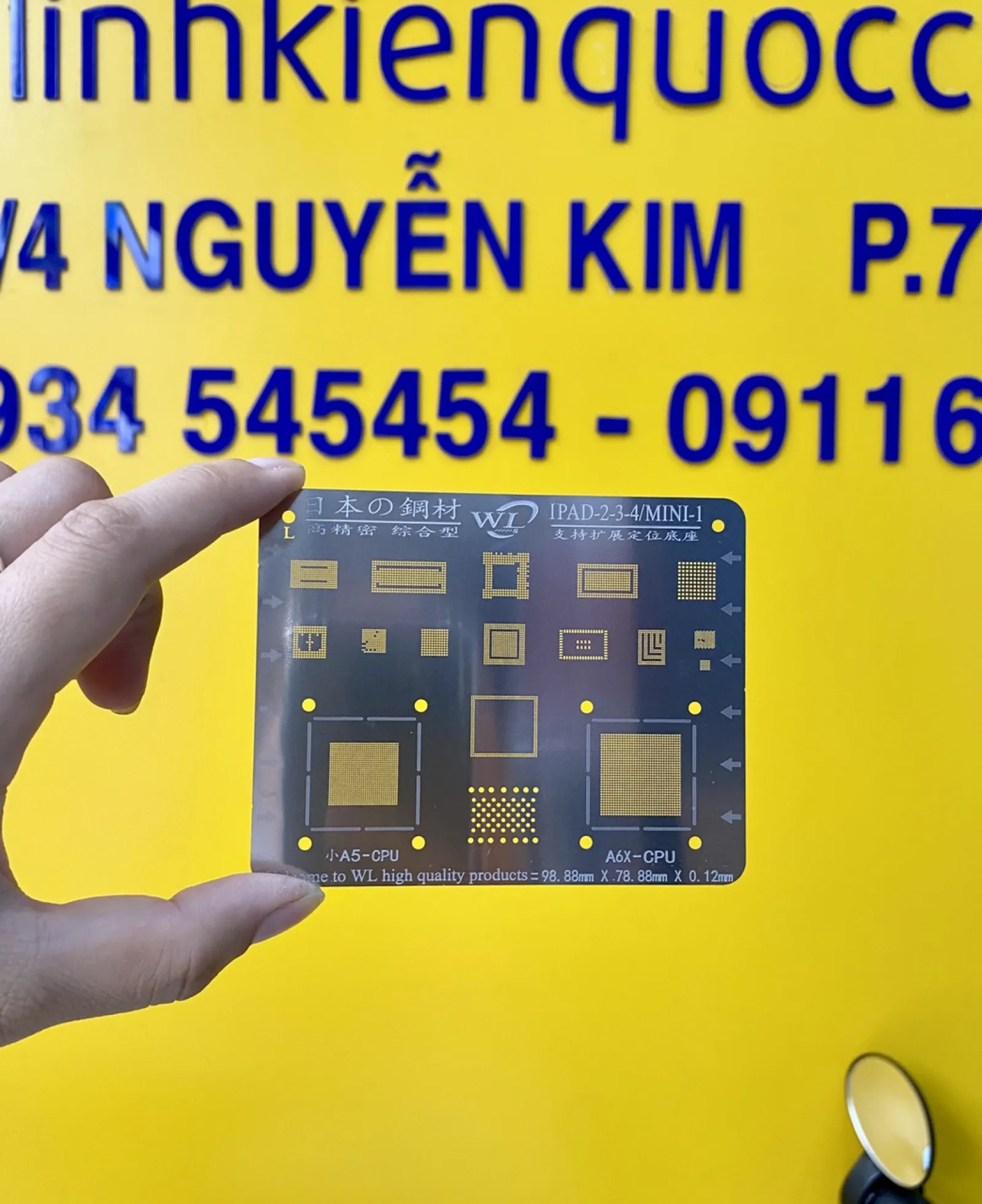 Vĩ WL Làm Chân IC iPad 2/3/4/5/6/mini1/mini2/mini3/mini4/pro10.5/12.9