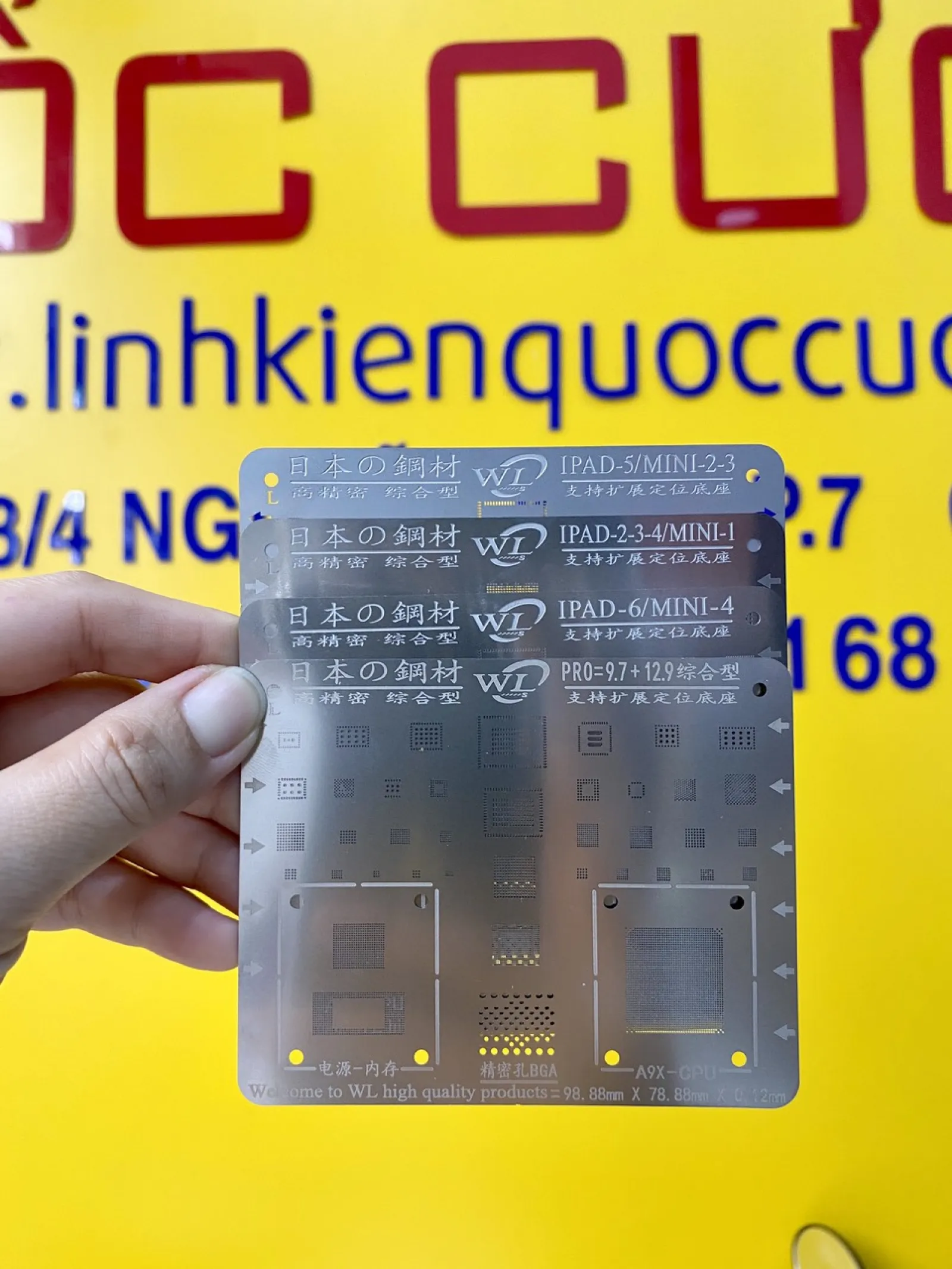 Vĩ WL Làm Chân IC iPad 2/3/4/5/6/mini1/mini2/mini3/mini4/pro10.5/12.9