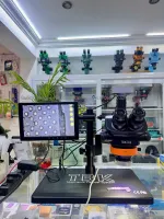 Kính hiển vi 3 mắt TBK701 kèm HDMI/ Màn hình/ trục xoay