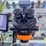 Kính hiển vi 3 mắt TBK701 kèm HDMI/ Màn hình/ trục xoay